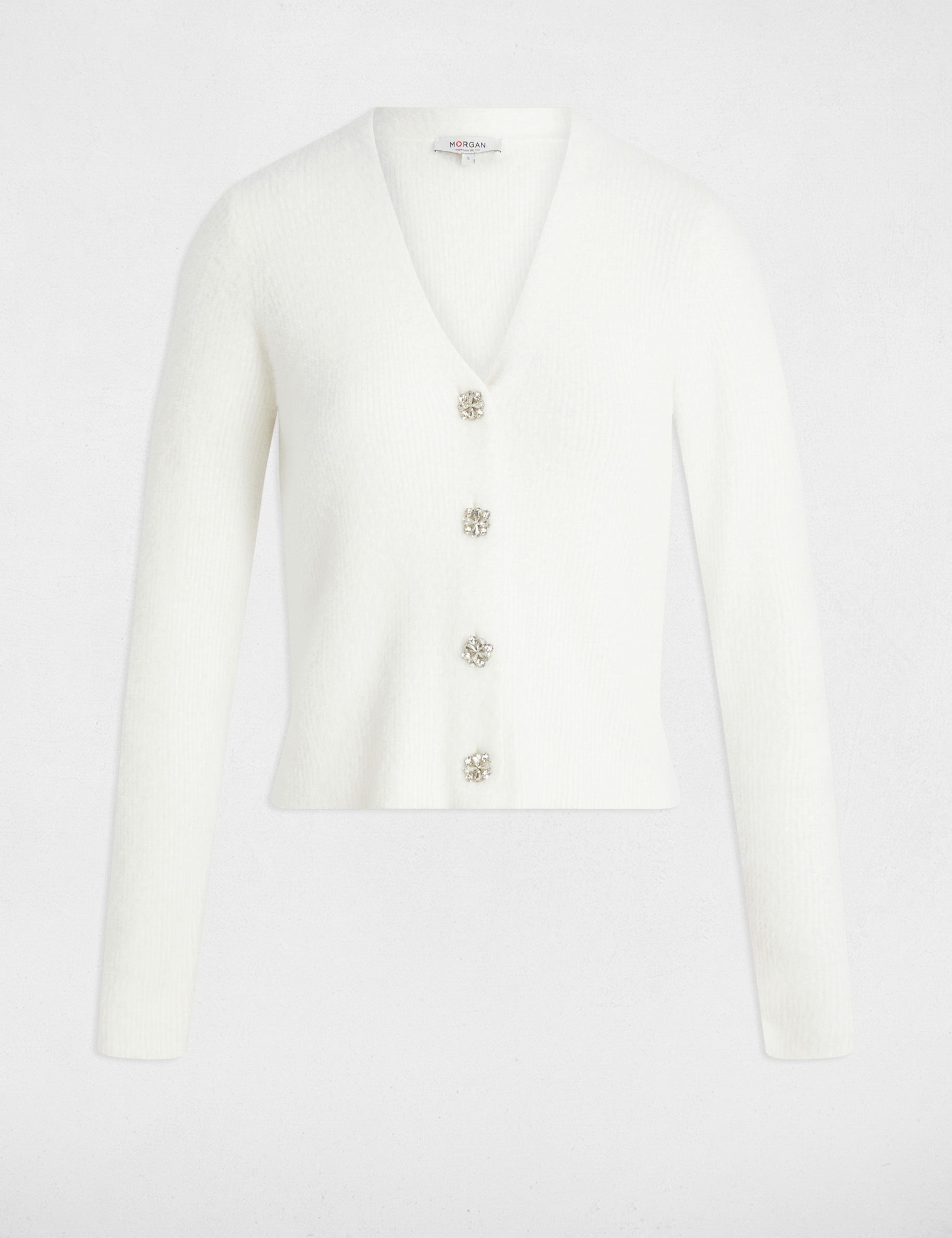 gilet manches longues blanc femme Gilet manches longues blanc femme
