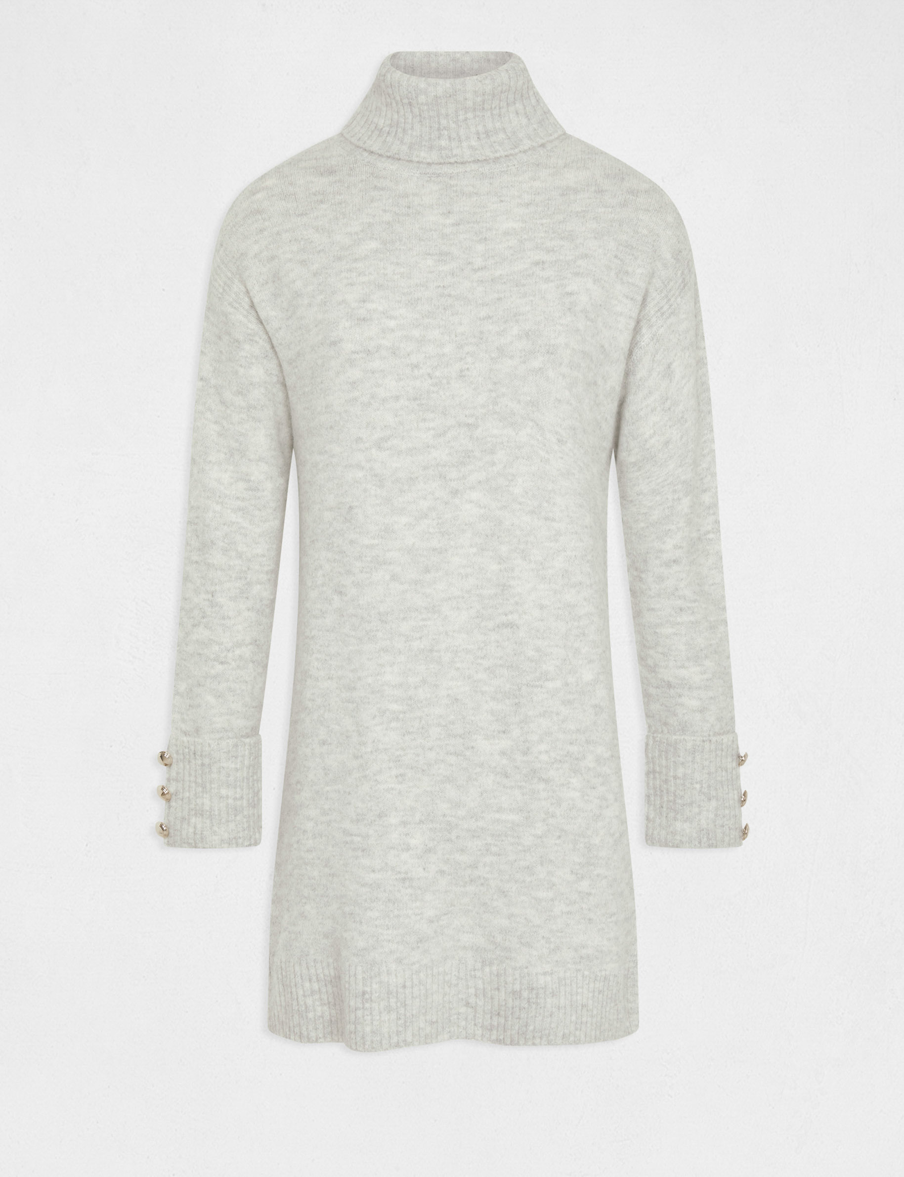 Robe pull grise col roulé best sale