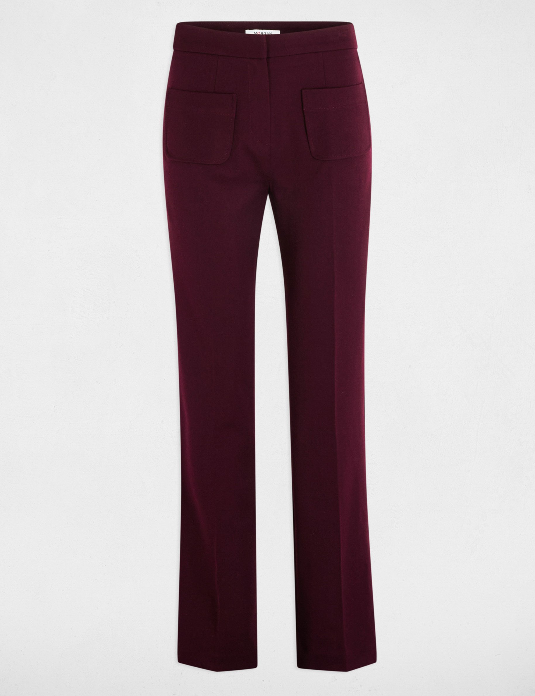 pantalon bootcut prune femme Pantalon bootcut prune femme
