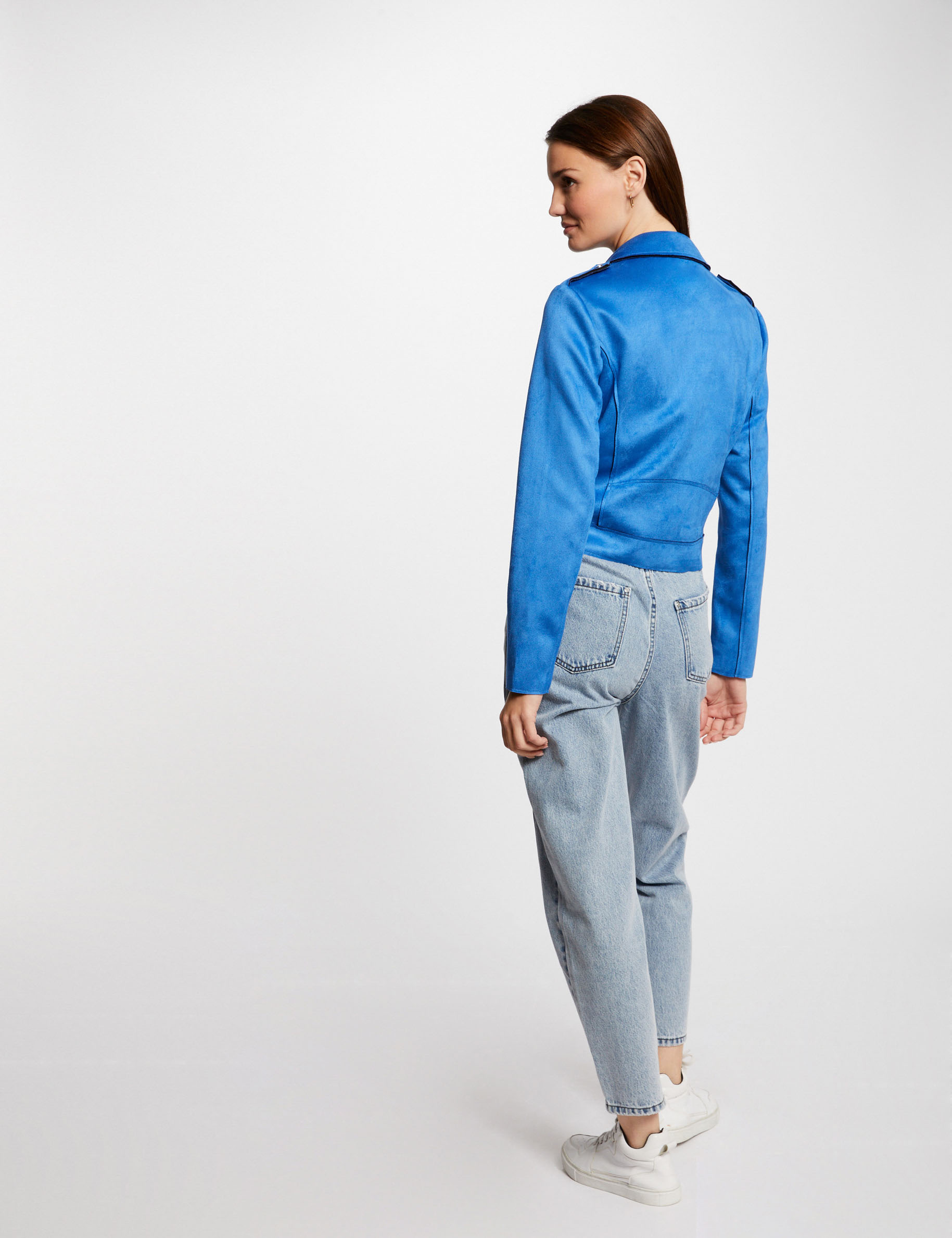 Blouson court online jean femme