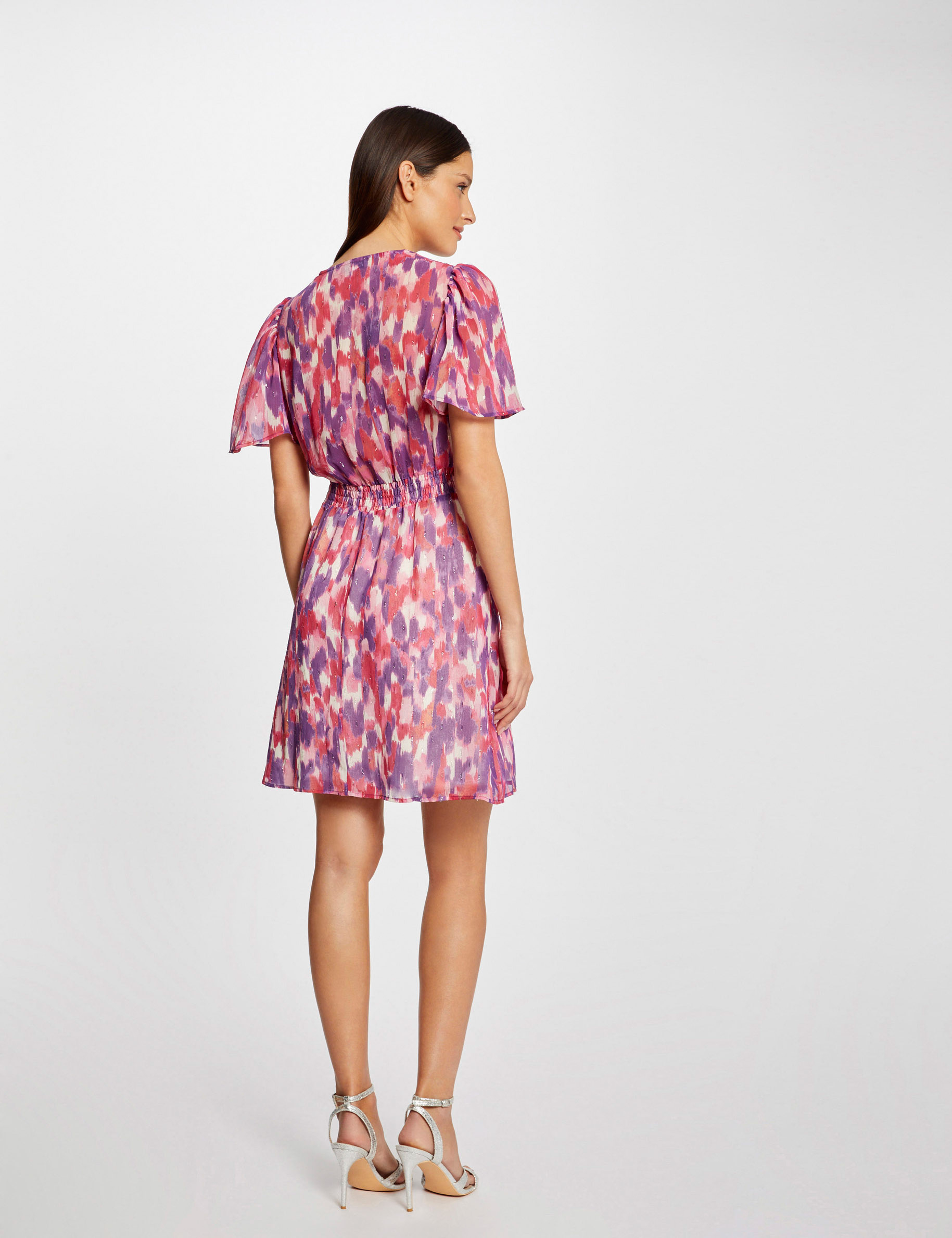 Robe patineuse imprimé abstrait multico femme Robe patineuse imprimé abstrait multico femme