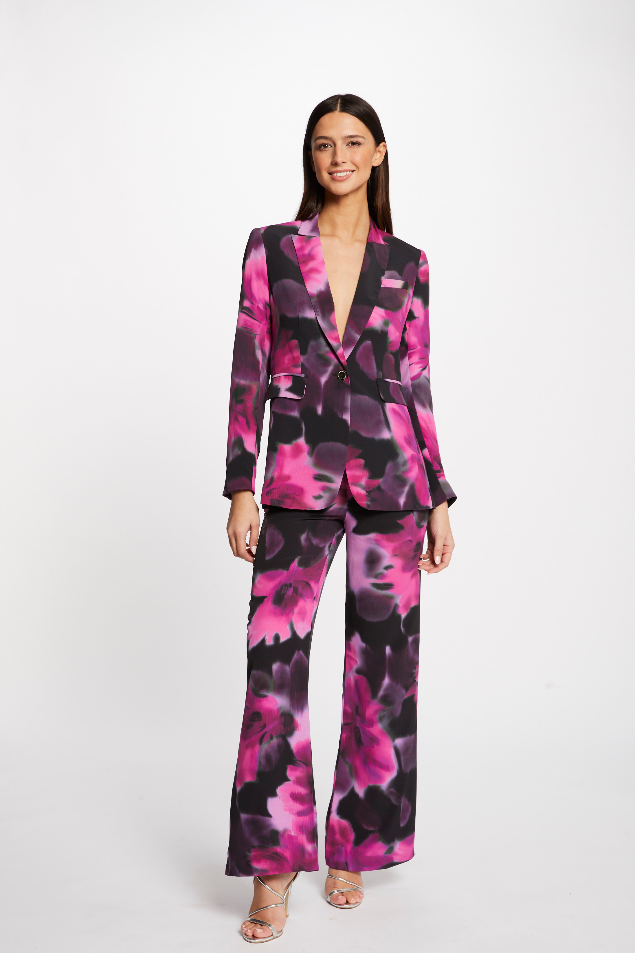 Pantalon large fluide imprimé floral multico femme Pantalon large fluide imprimé floral multico femme