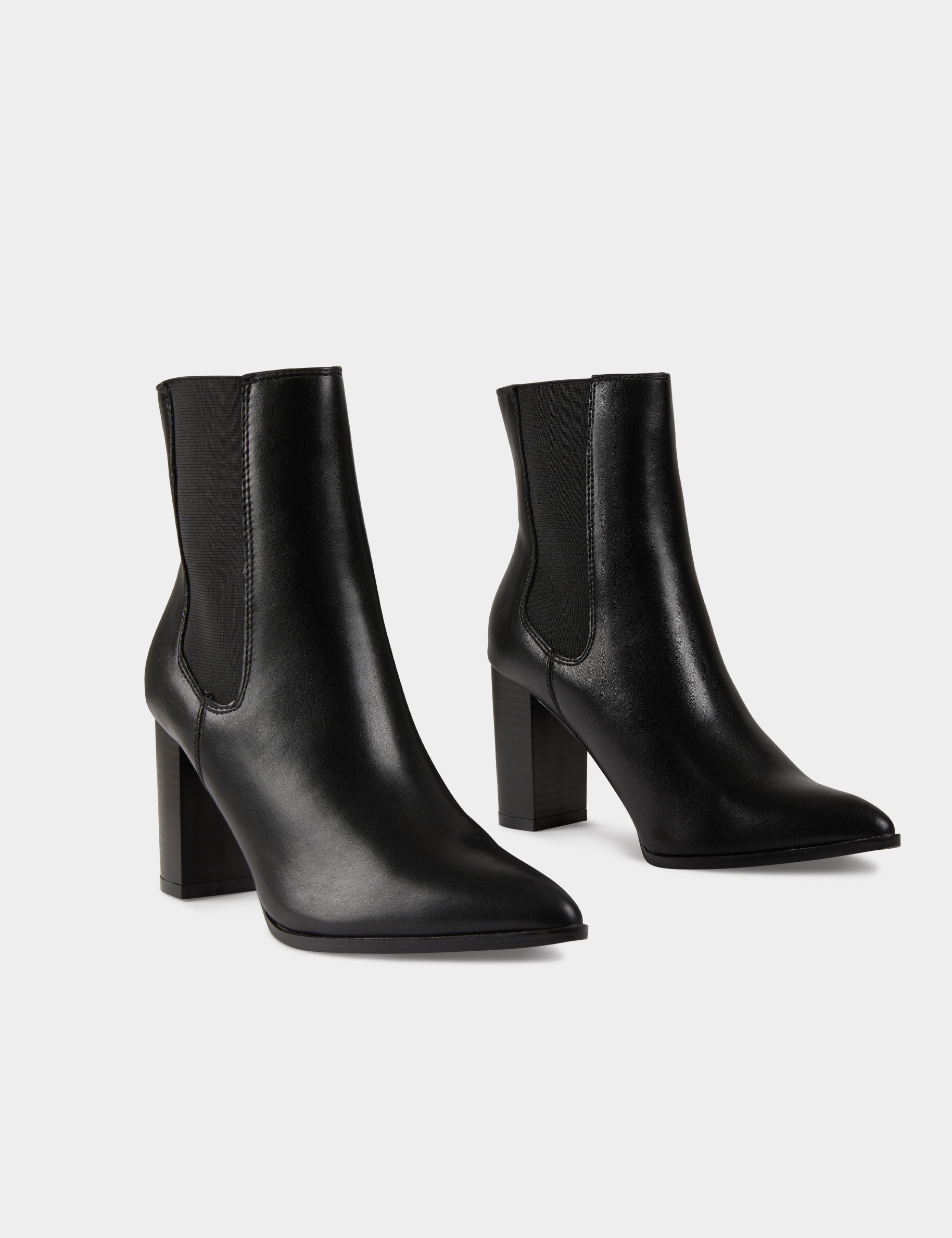 bottines elastiquees a talons noir femme Bottines élastiquées à talons noir femme