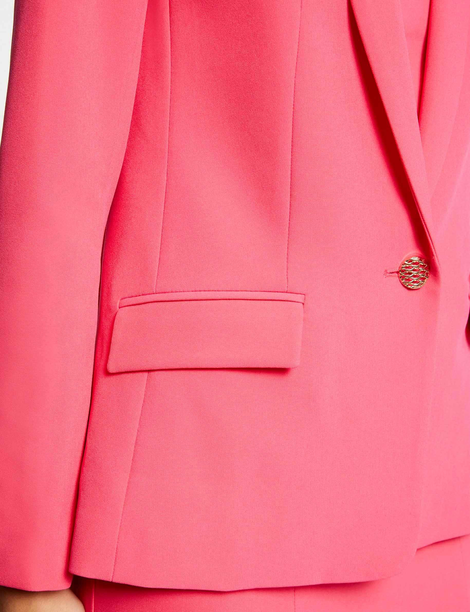 Veste cintrée boutonnée rose femme Veste cintrée boutonnée rose femme