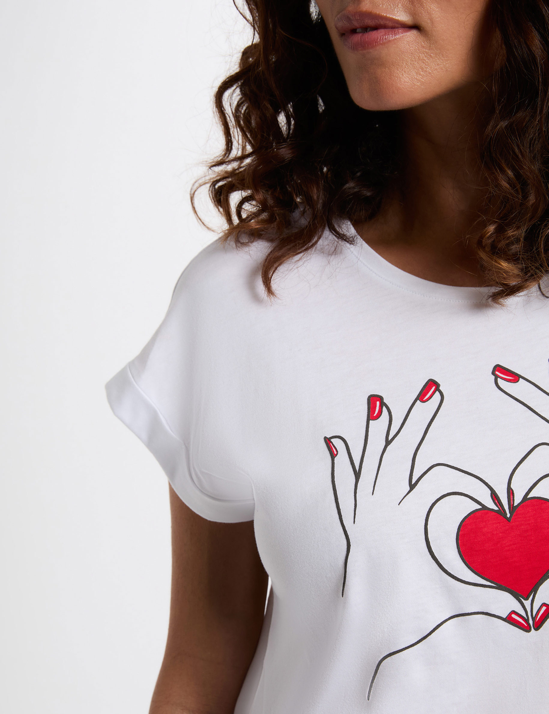 t shirt court inscription blanc femme T-shirt court inscription blanc femme