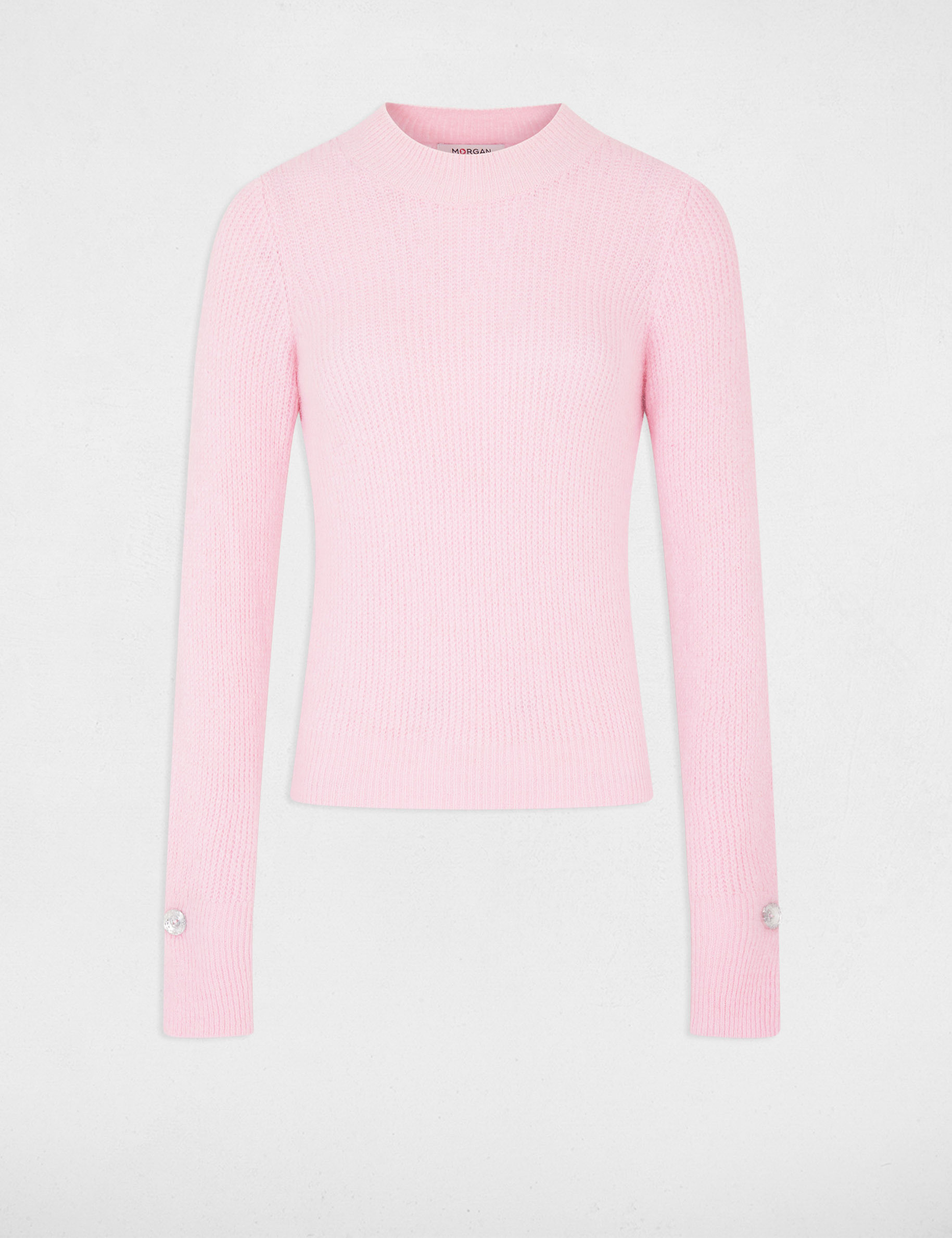 Pull rose clair femme clearance