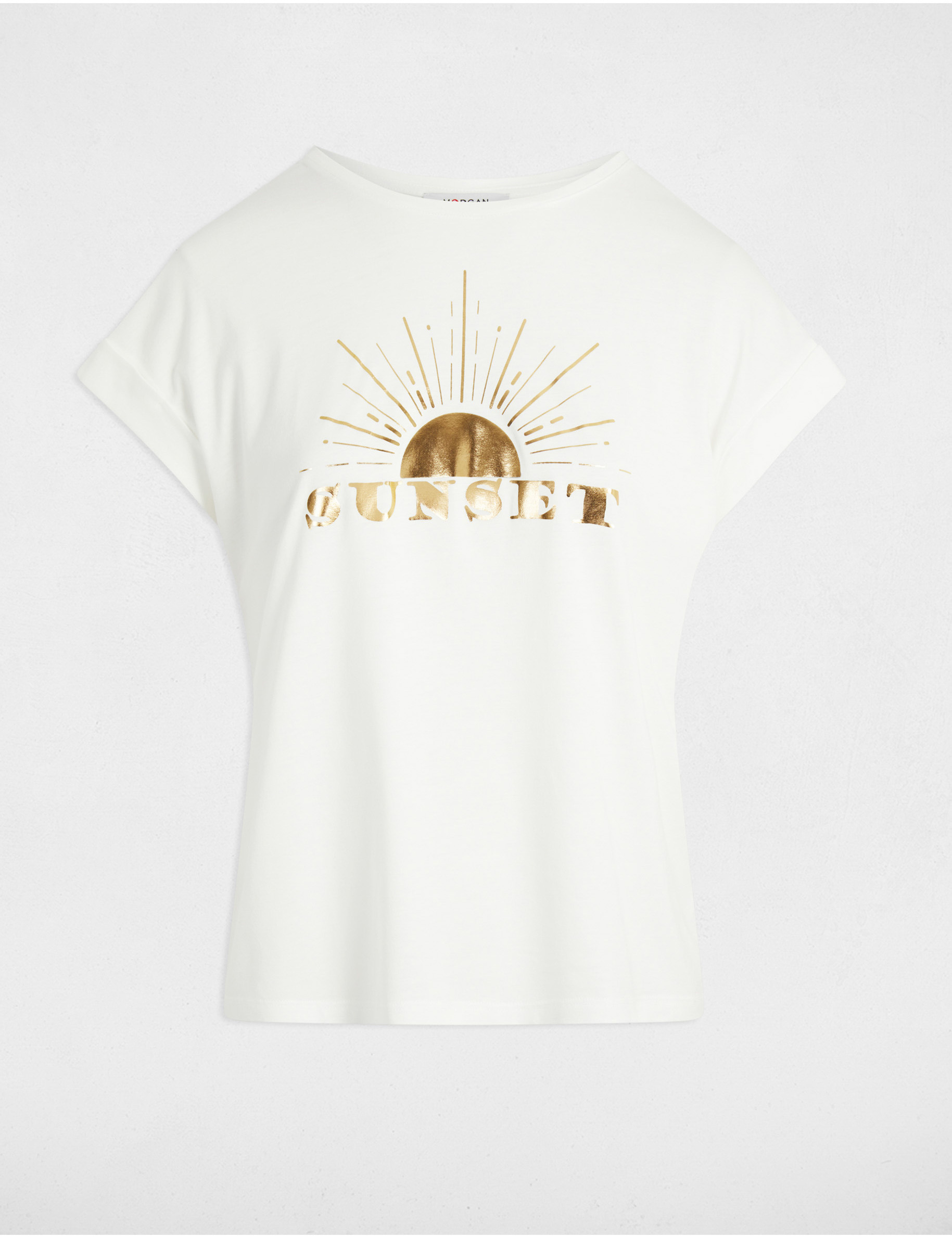 t shirt a inscription blanc femme T-shirt à inscription blanc femme