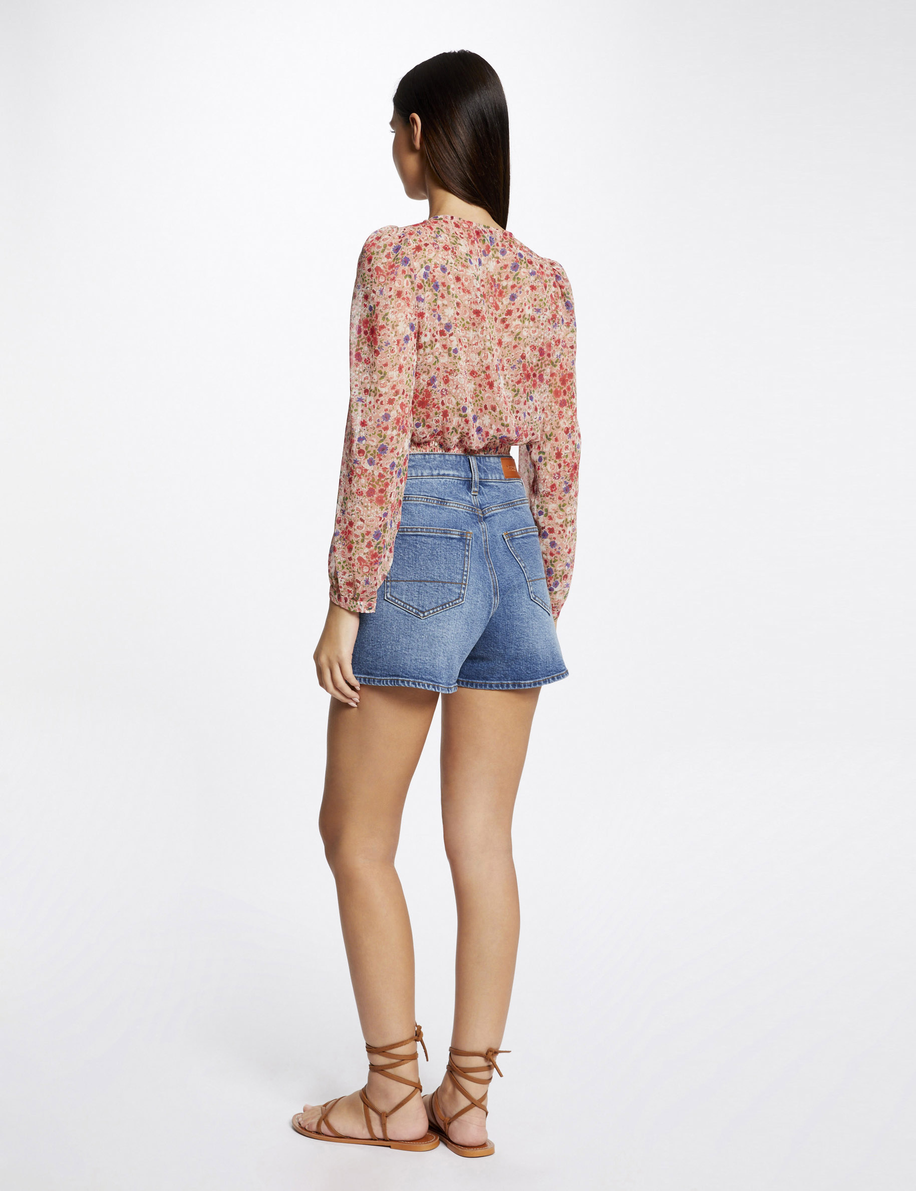 Blouse manches longues imprimé floral multico femme Blouse manches longues imprimé floral multico femme