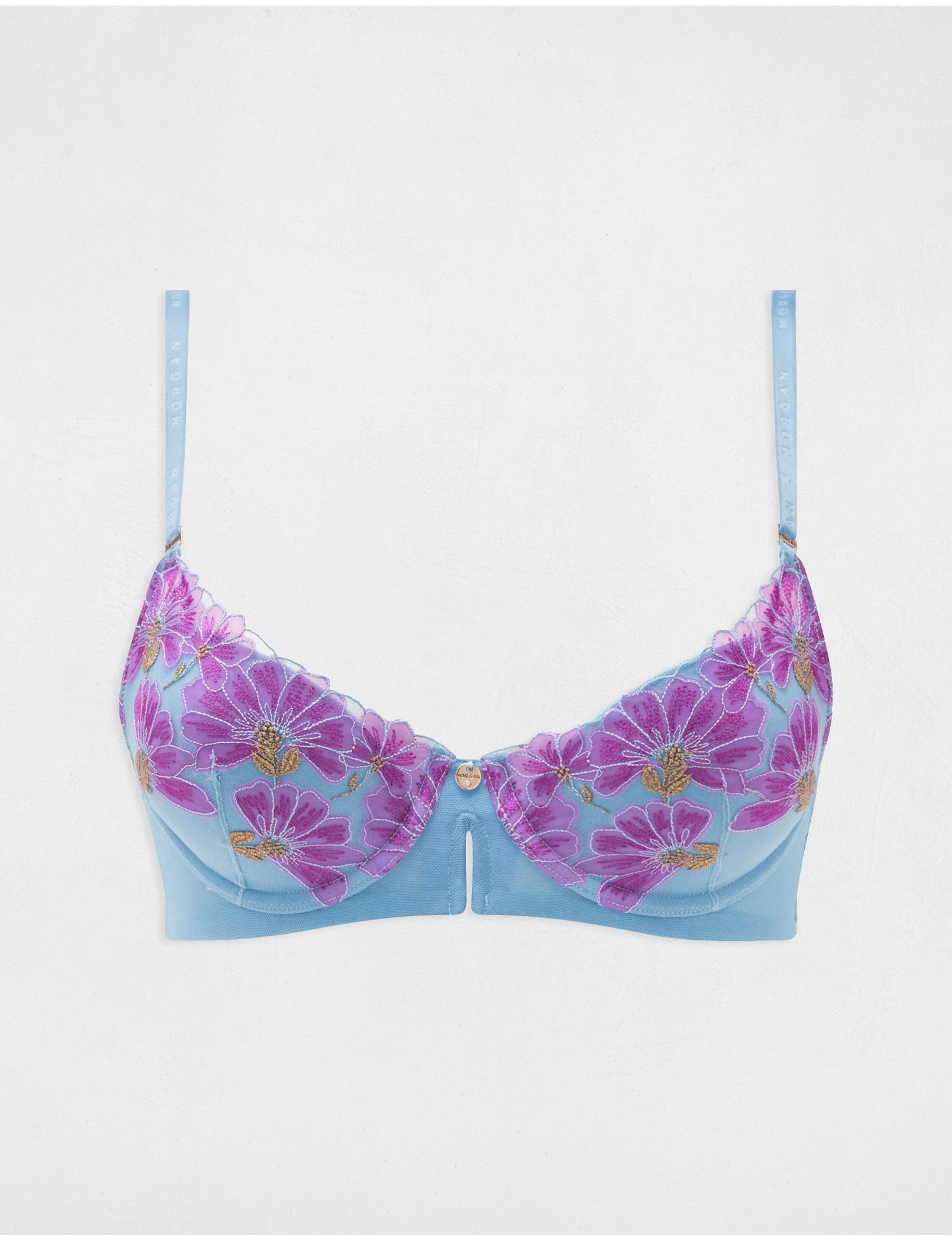 Soutien-gorge coques bleu femme | Morgan