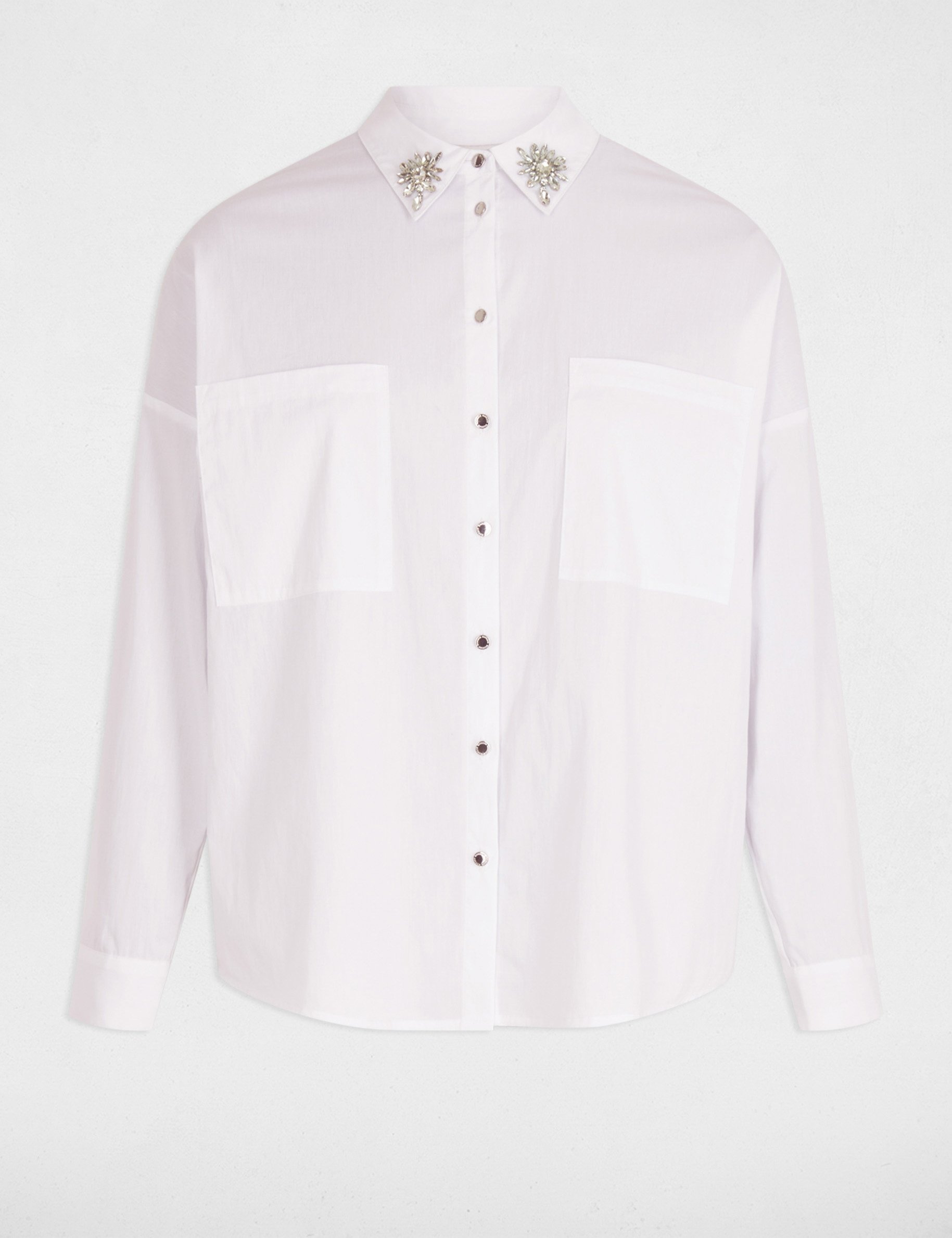chemise manches longues blanc femme Chemise manches longues blanc femme