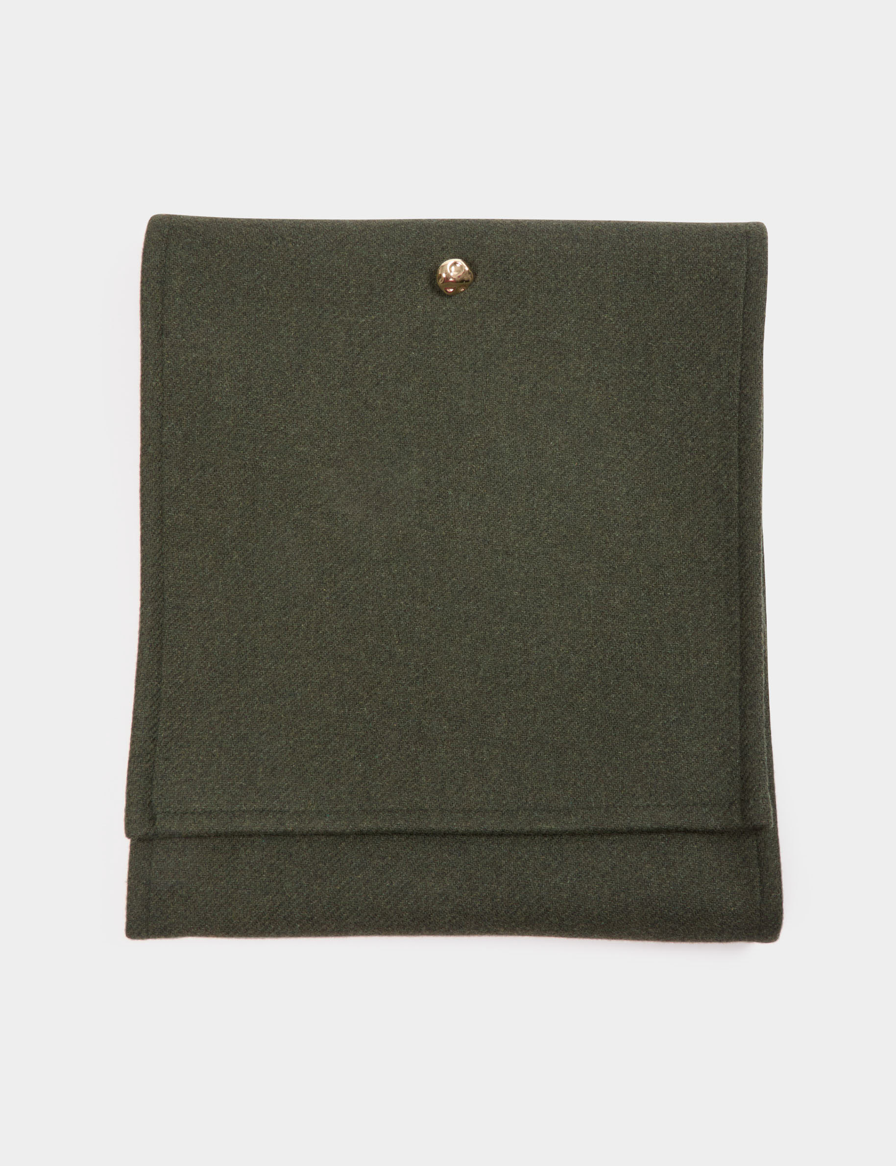 &Eacute;charpe col montant vert kaki femme