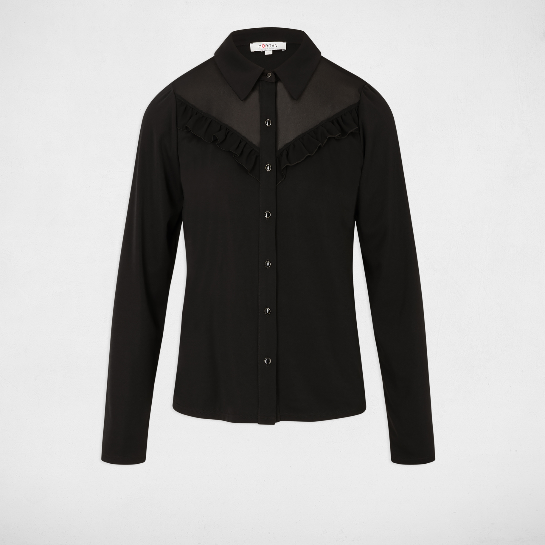 t shirt manches longues noir femme T-shirt manches longues noir femme