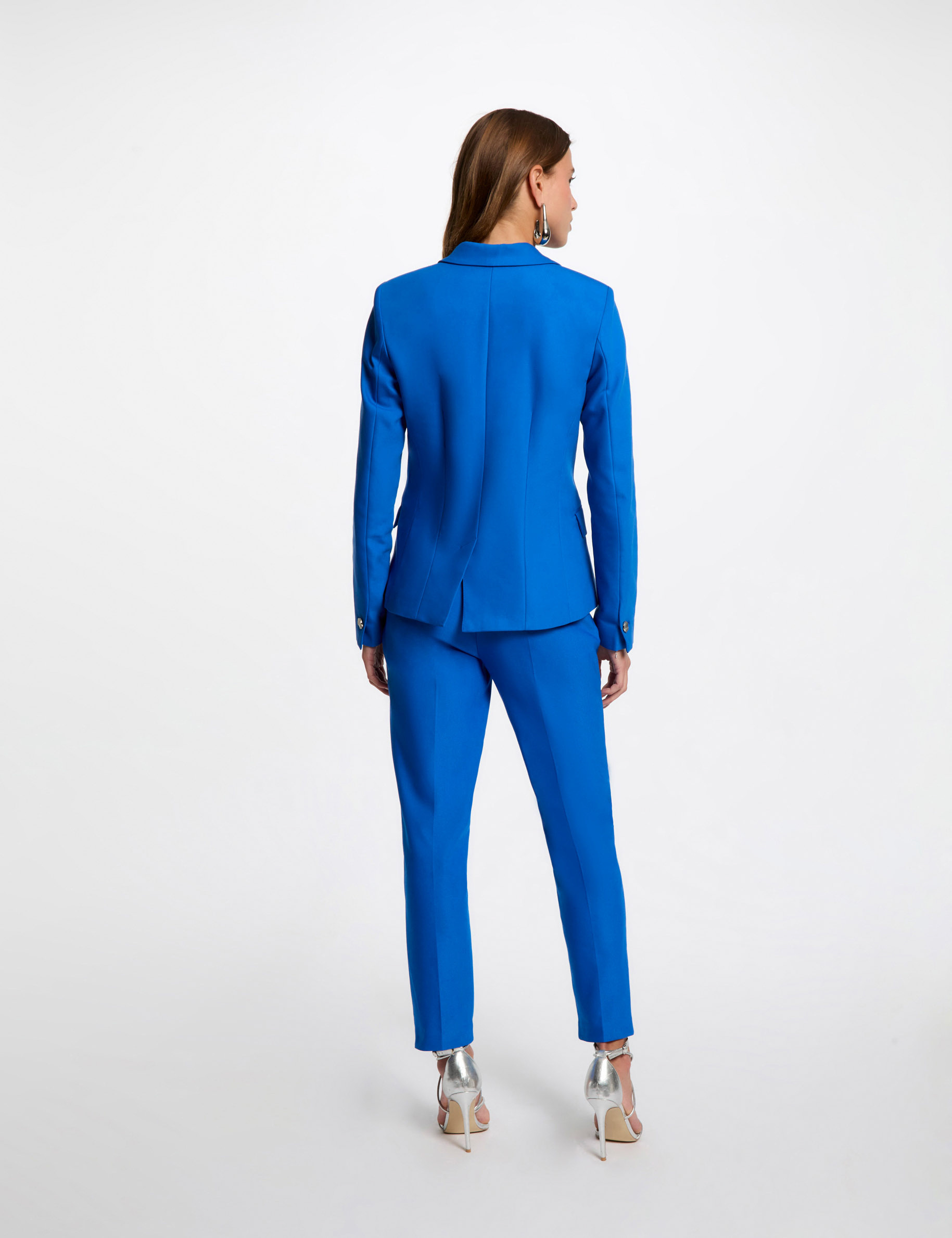blazer double boutonnage bleu electrique femme Blazer double boutonnage bleu electrique femme