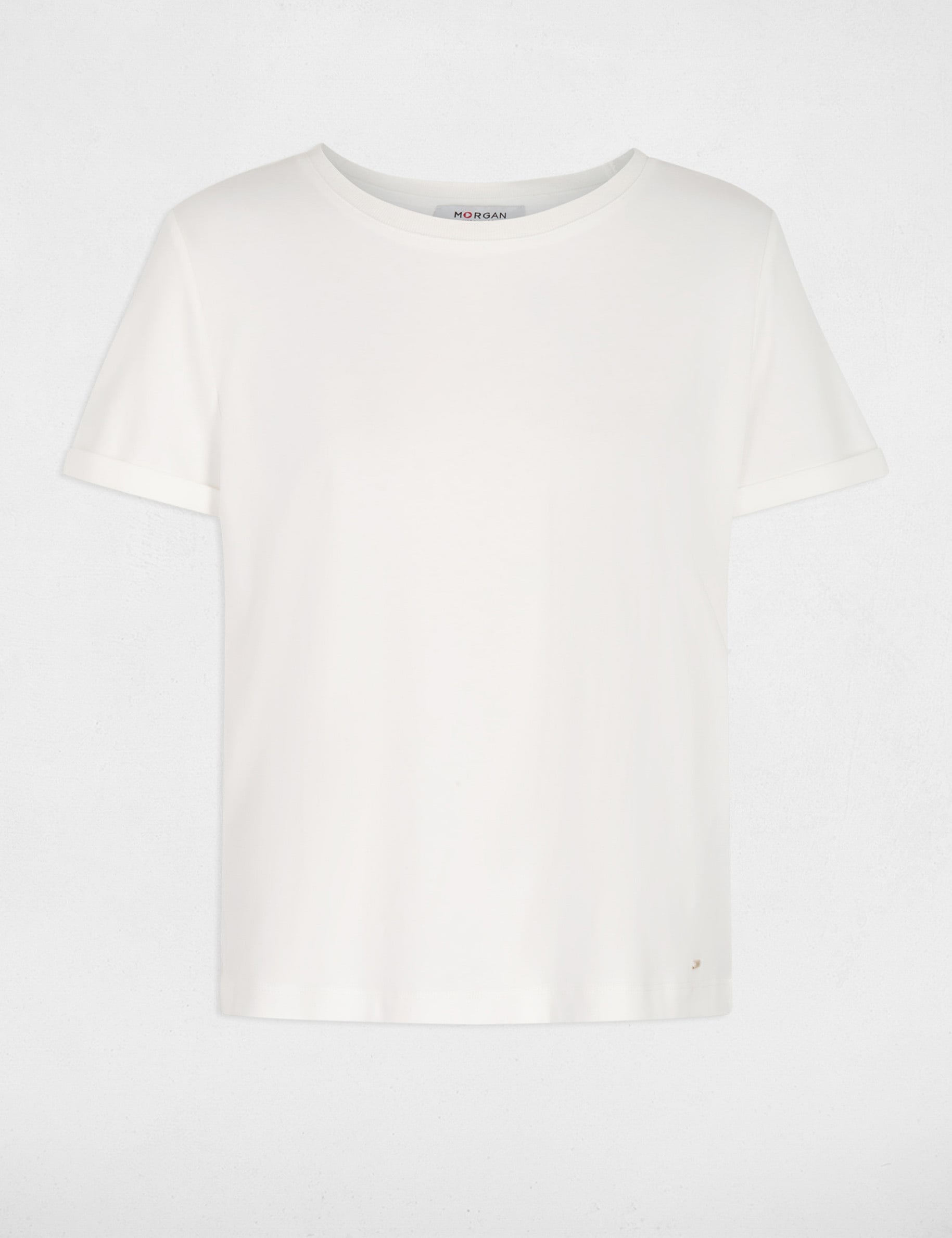 T-shirt manches courtes blanc femme