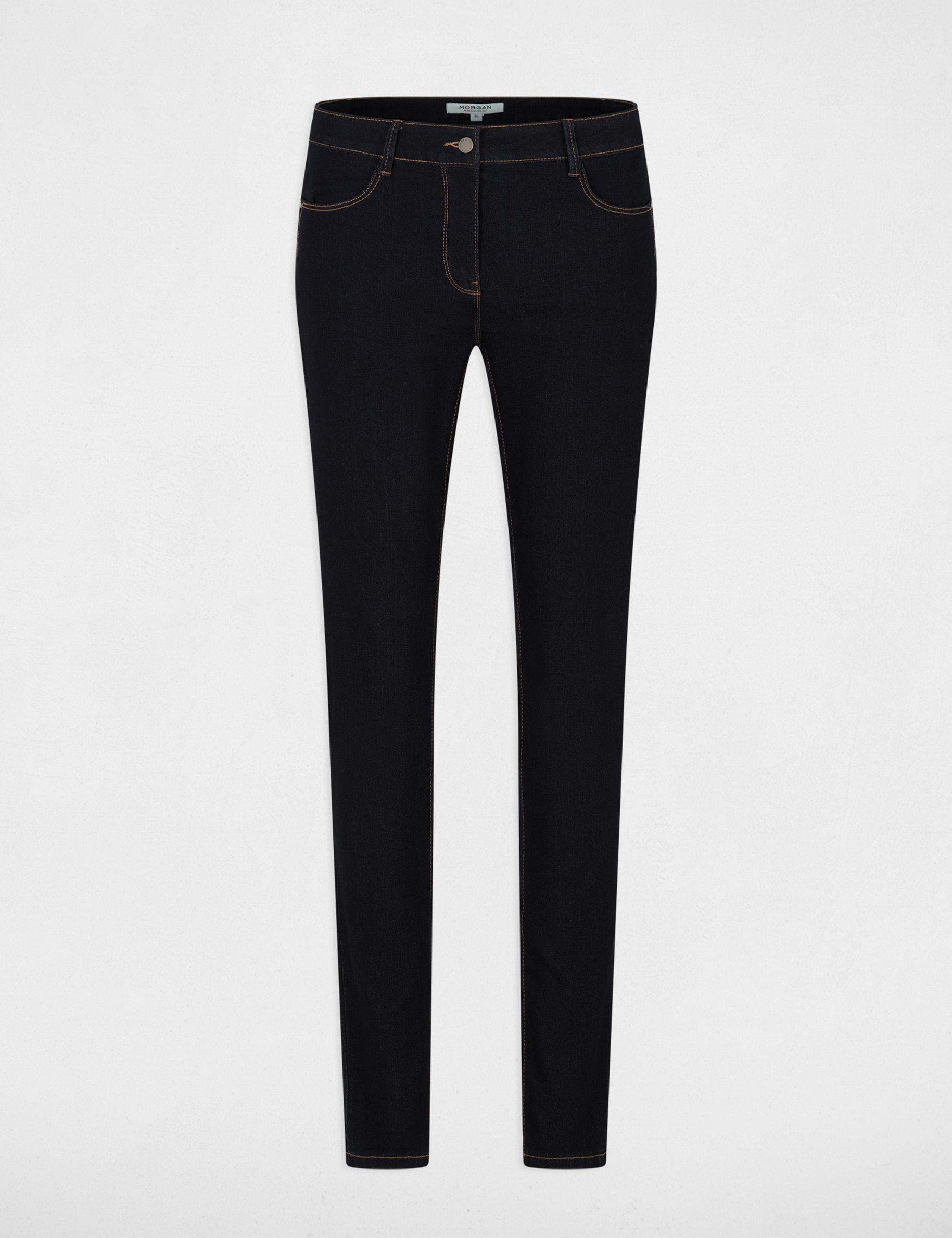 Jean skinny ajust&eacute; bleu femme