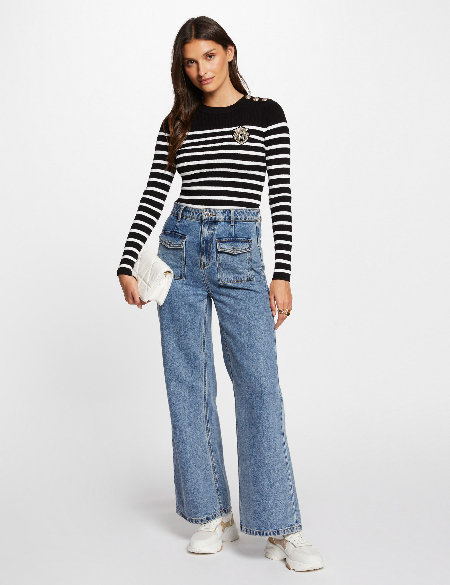 Pull rayé morgan hotsell