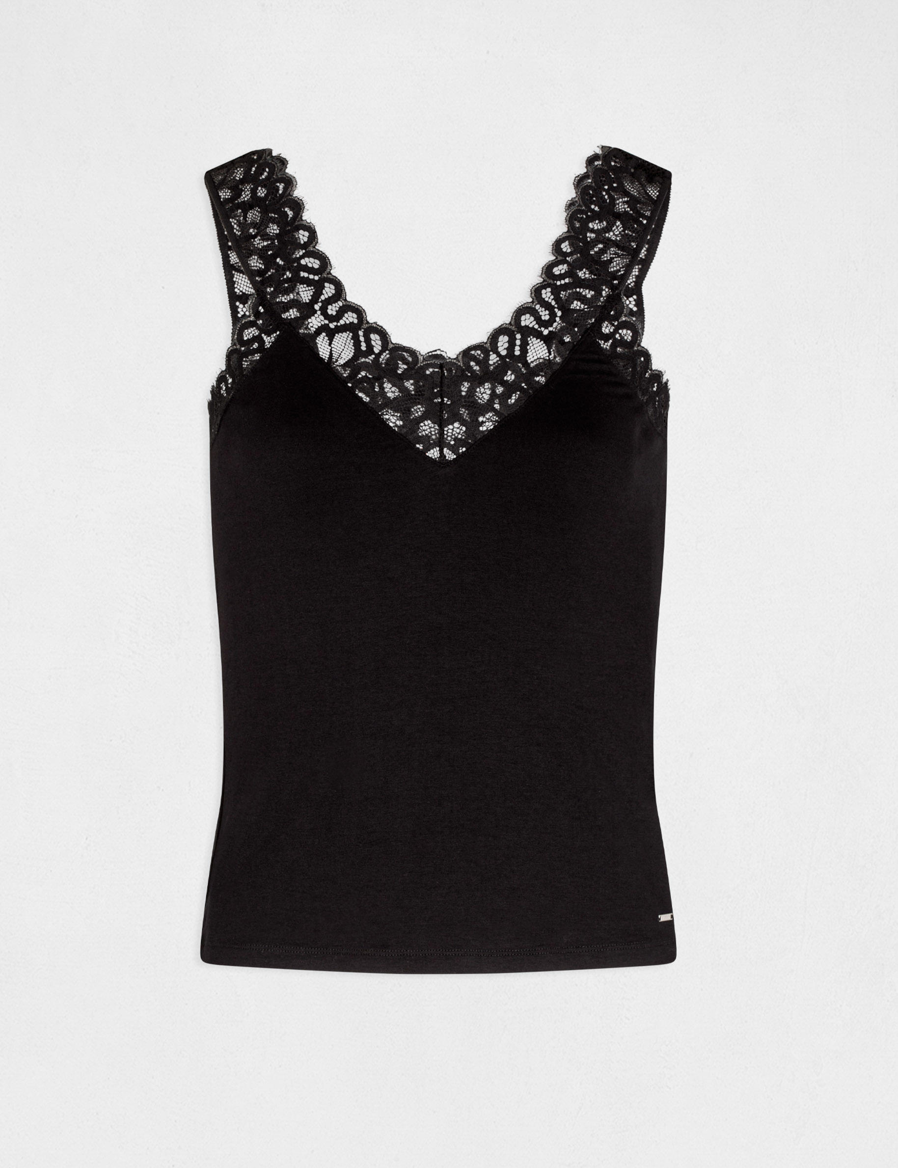 Debardeur femme noir dentelle sales