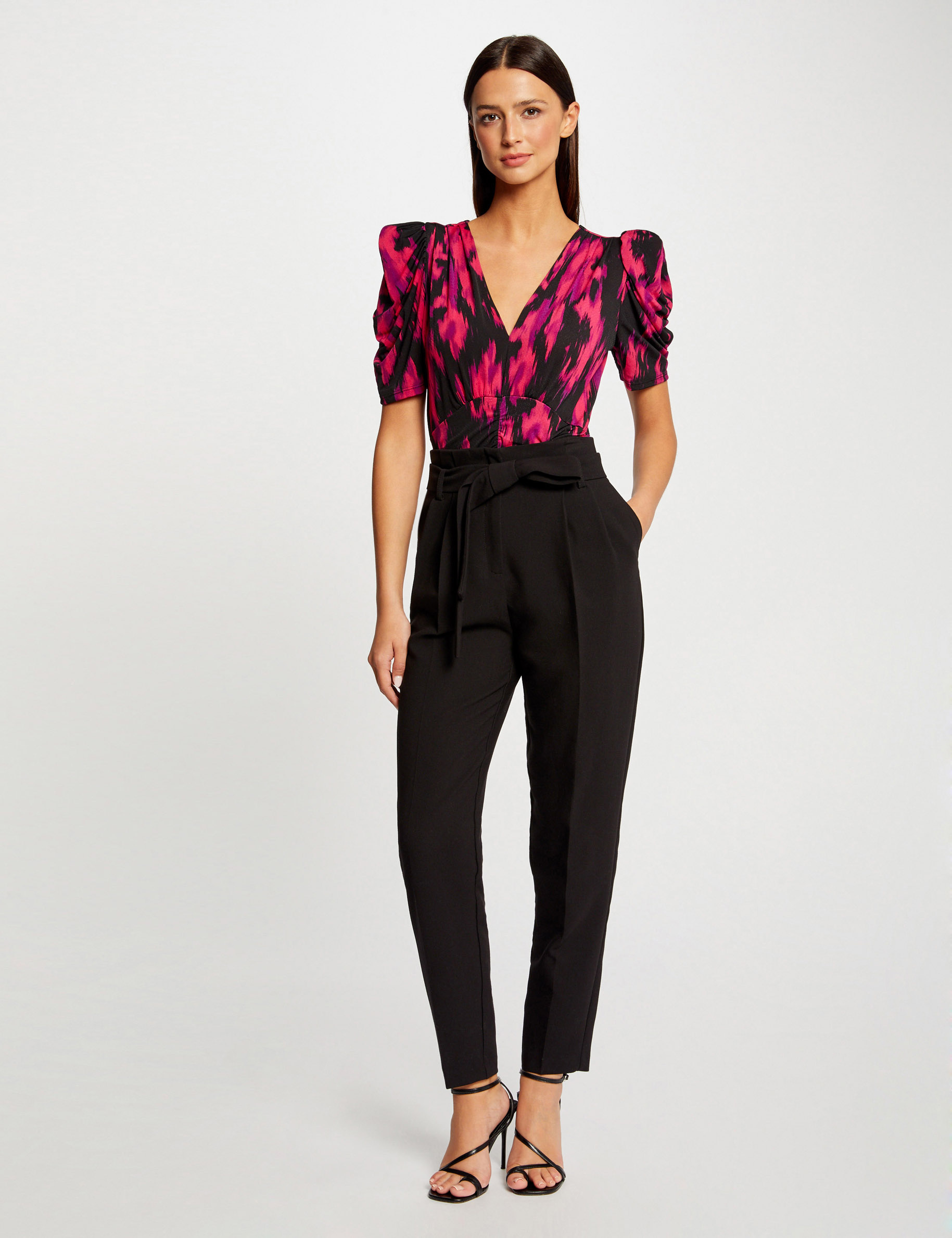 T-shirt manches courtes imprimé abstrait multico femme T-shirt manches courtes imprimé abstrait multico femme
