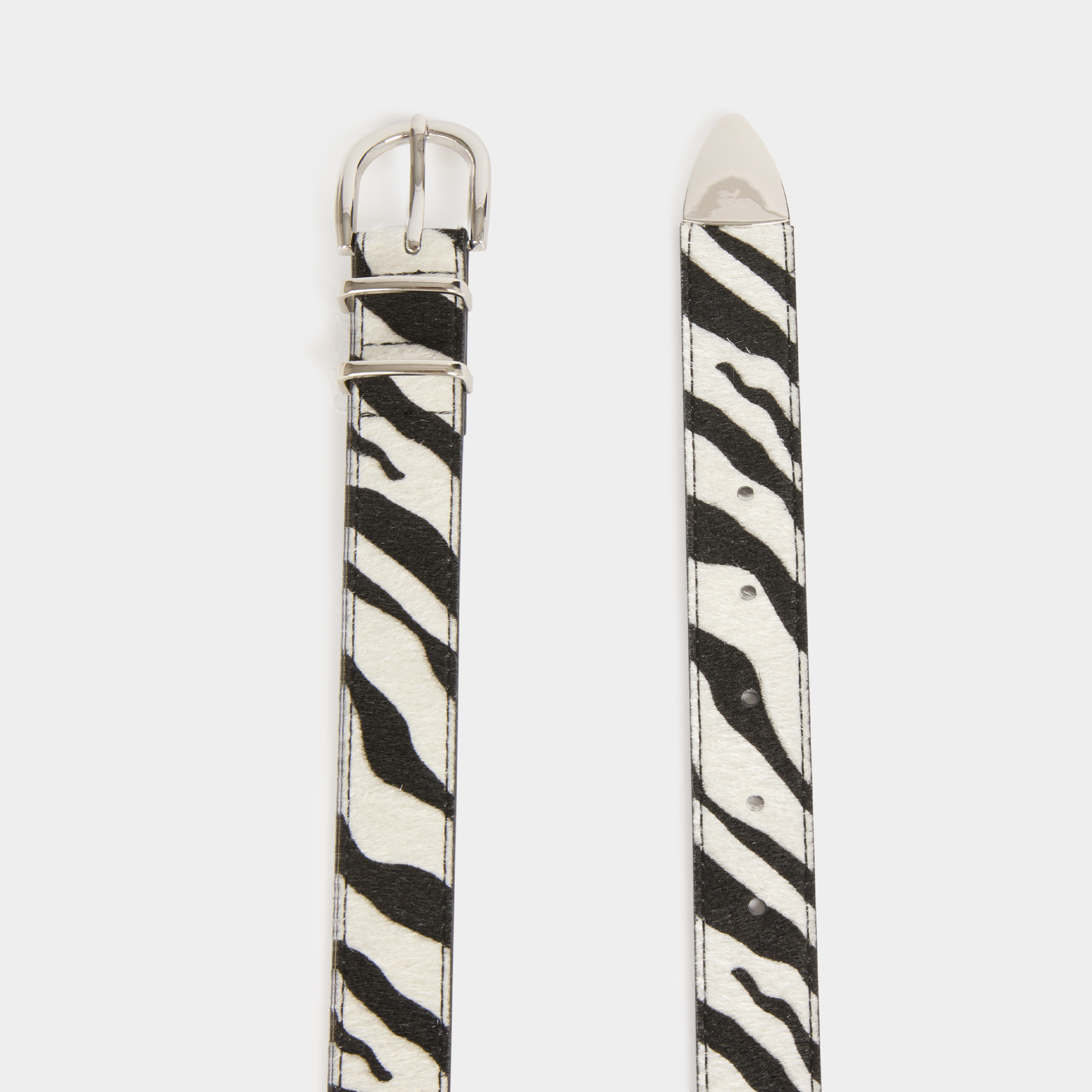 ceinture imprime zebre ivoire femme Ceinture imprimé zèbre ivoire femme