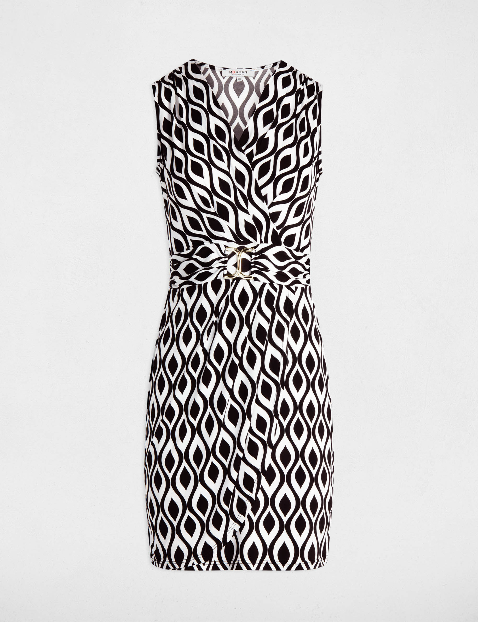 robe courte ajustee imprimee multicolore femme Robe courte ajustée imprimée multicolore femme
