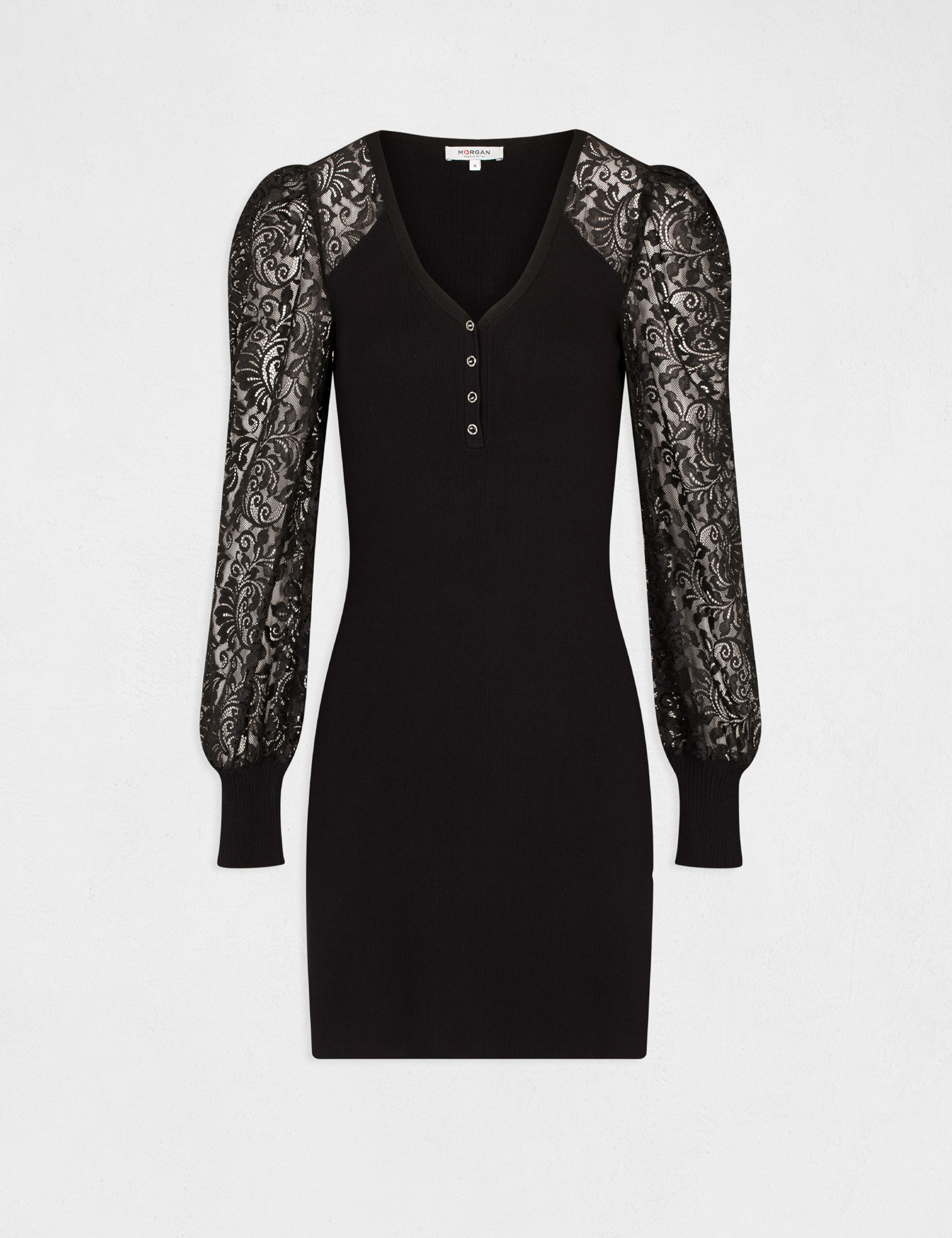 Robe Pull Pull Femme Chez Morgan Robe Pull Midi Ajustée 2-en-1