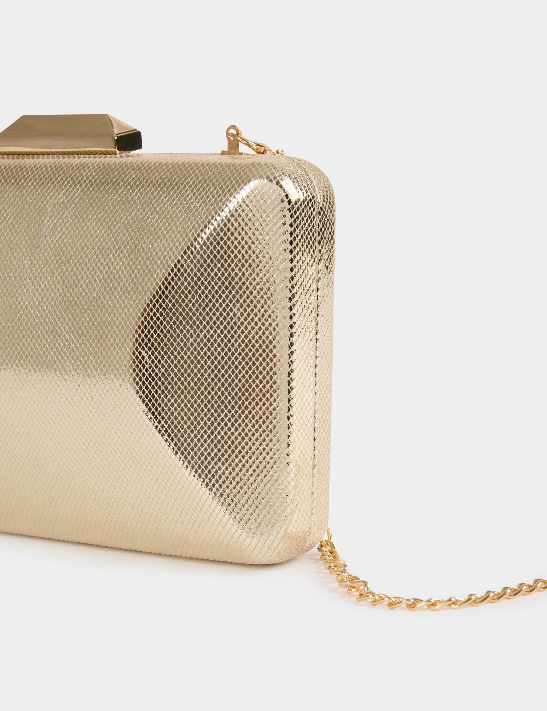 sac pochette metallise jaune or femme Sac pochette métallisé jaune or femme