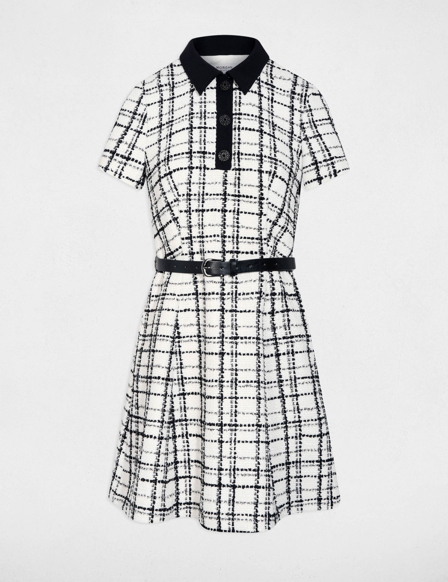 Robe courte &eacute;vas&eacute;e multicolore femme