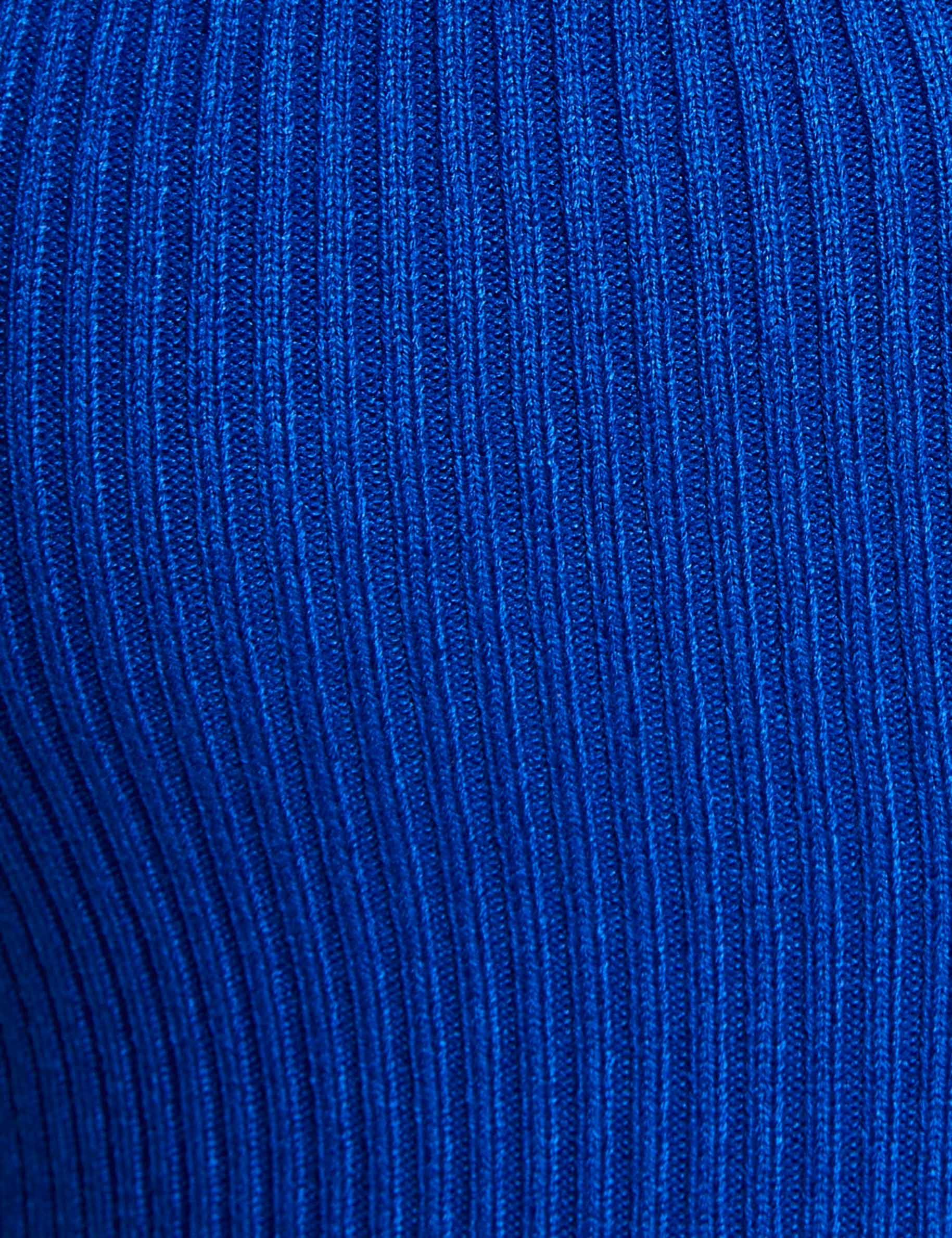 Pull Dolce & Gabbana Bleu – Col V, Taille XS (IT 46), Matière Stretch