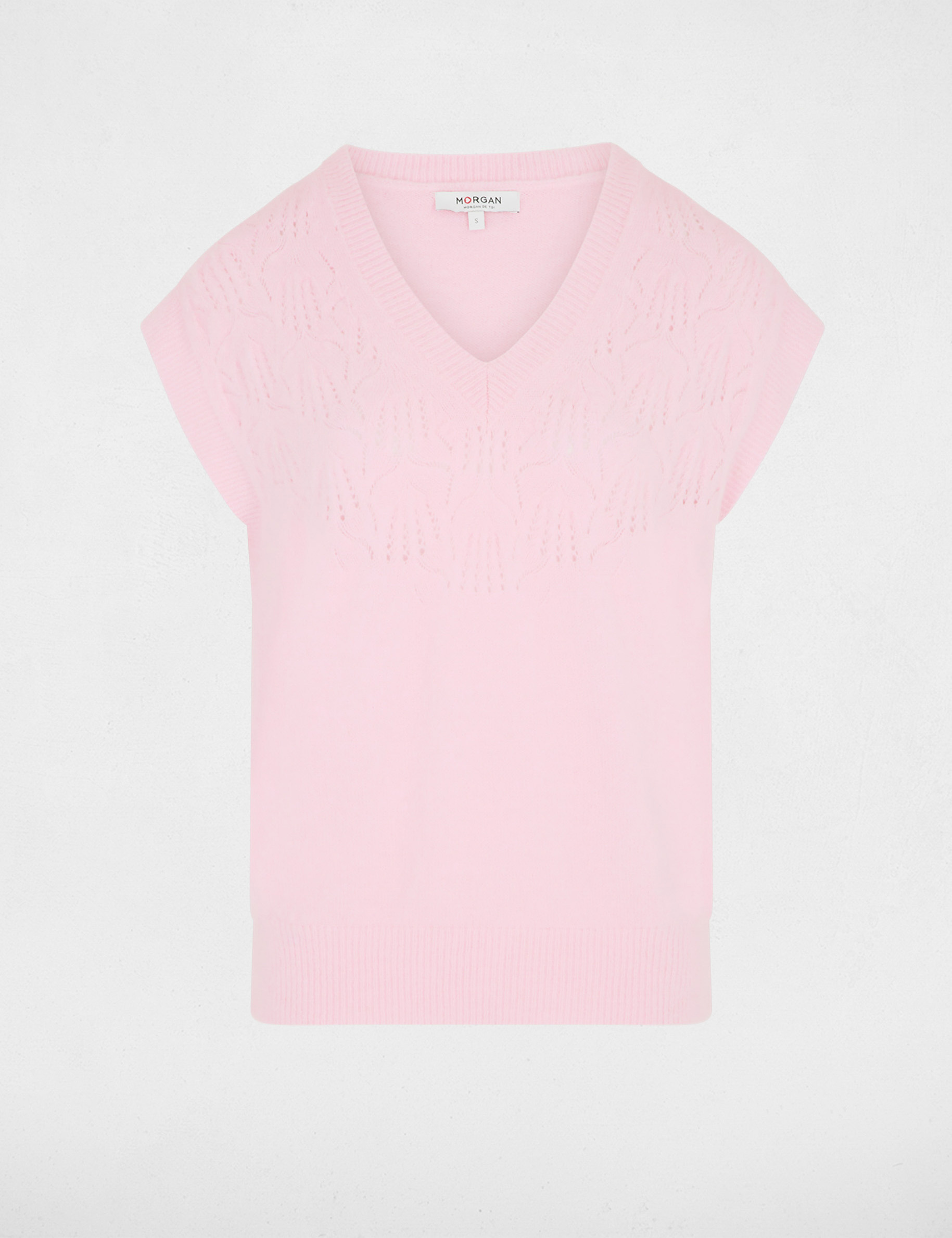 Haut de sport sans coutures à manches courtes - Rose - Femme