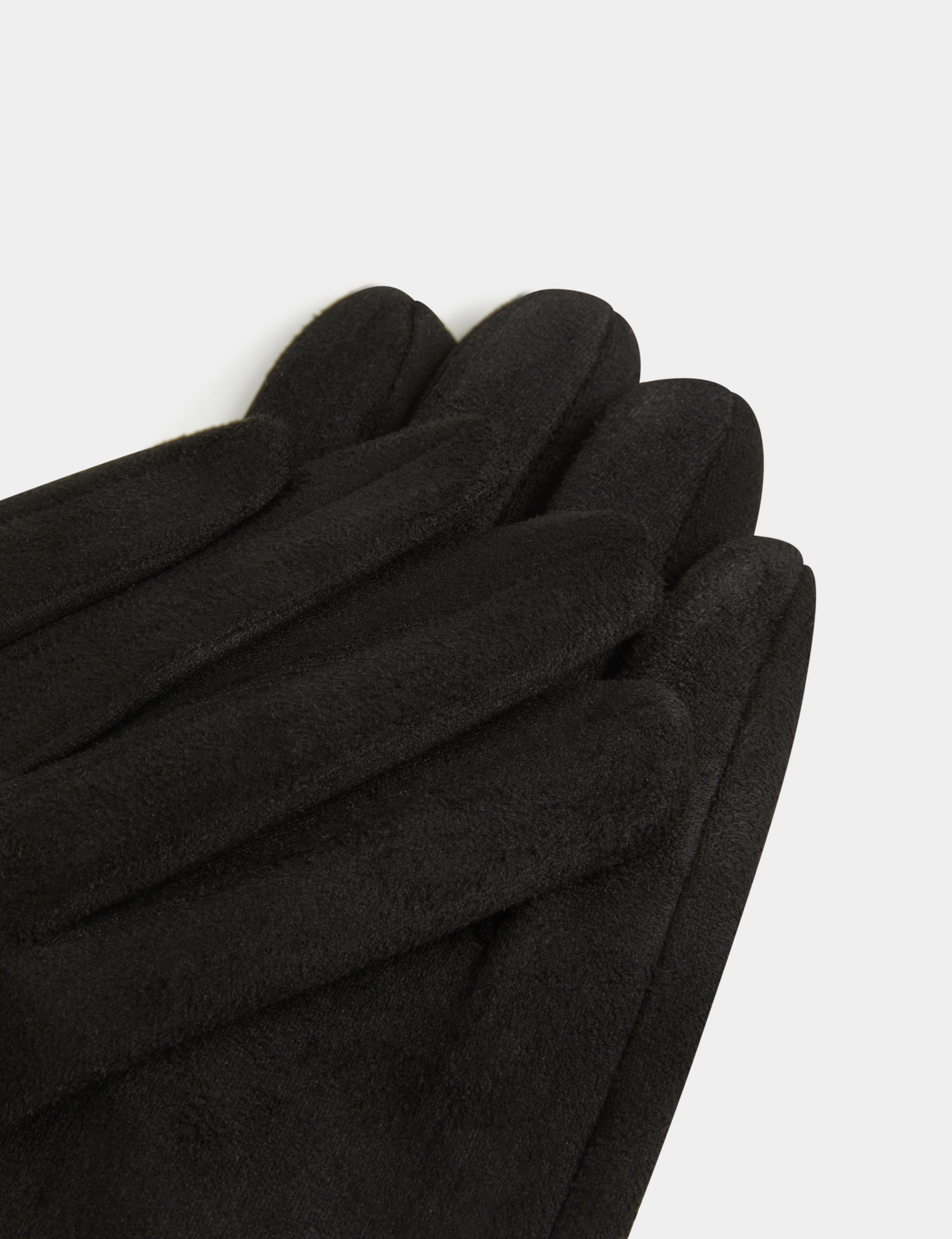gants avec boutons noir femme Gants avec boutons noir femme