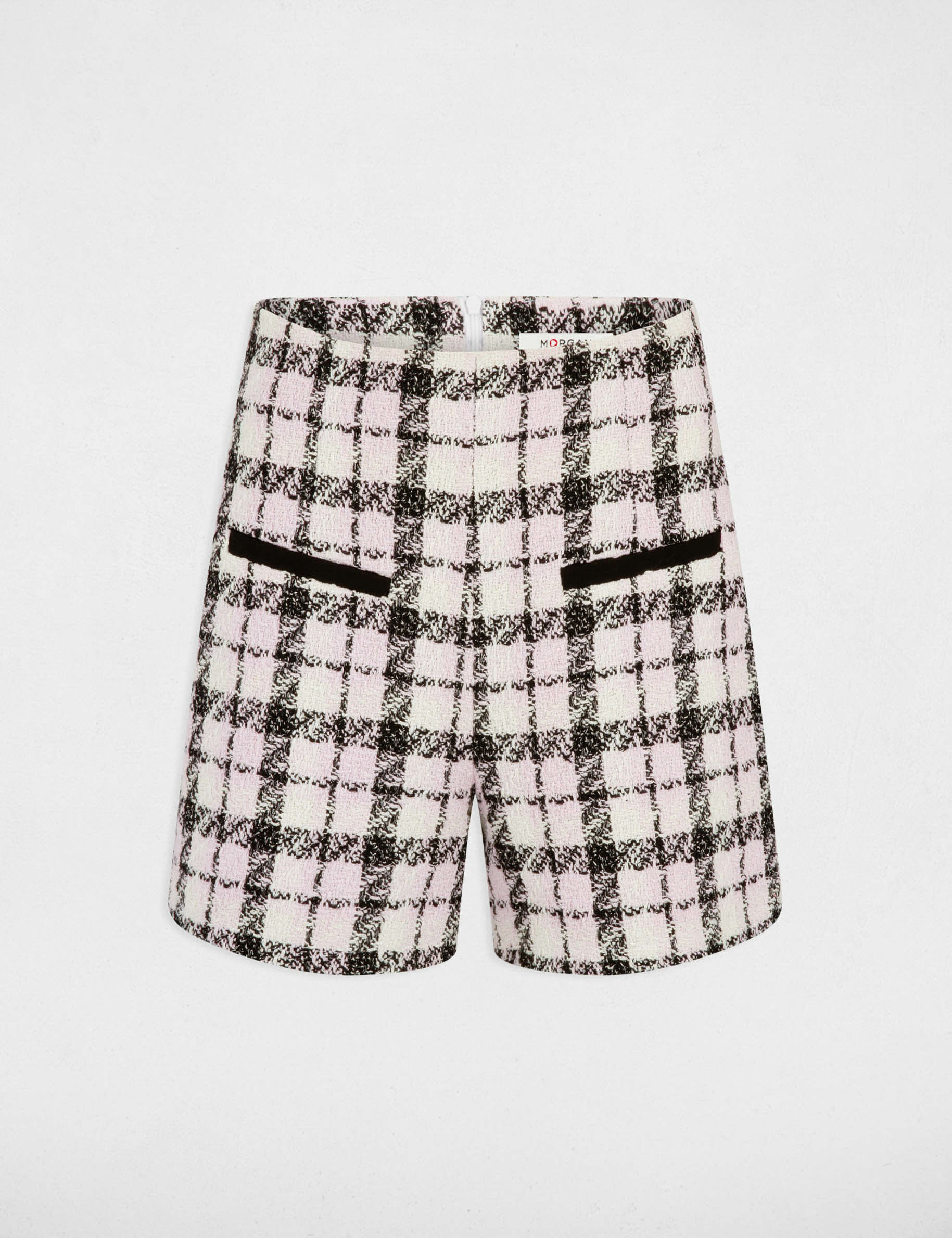 Short droit à carreaux multico femme Short droit à carreaux multico femme