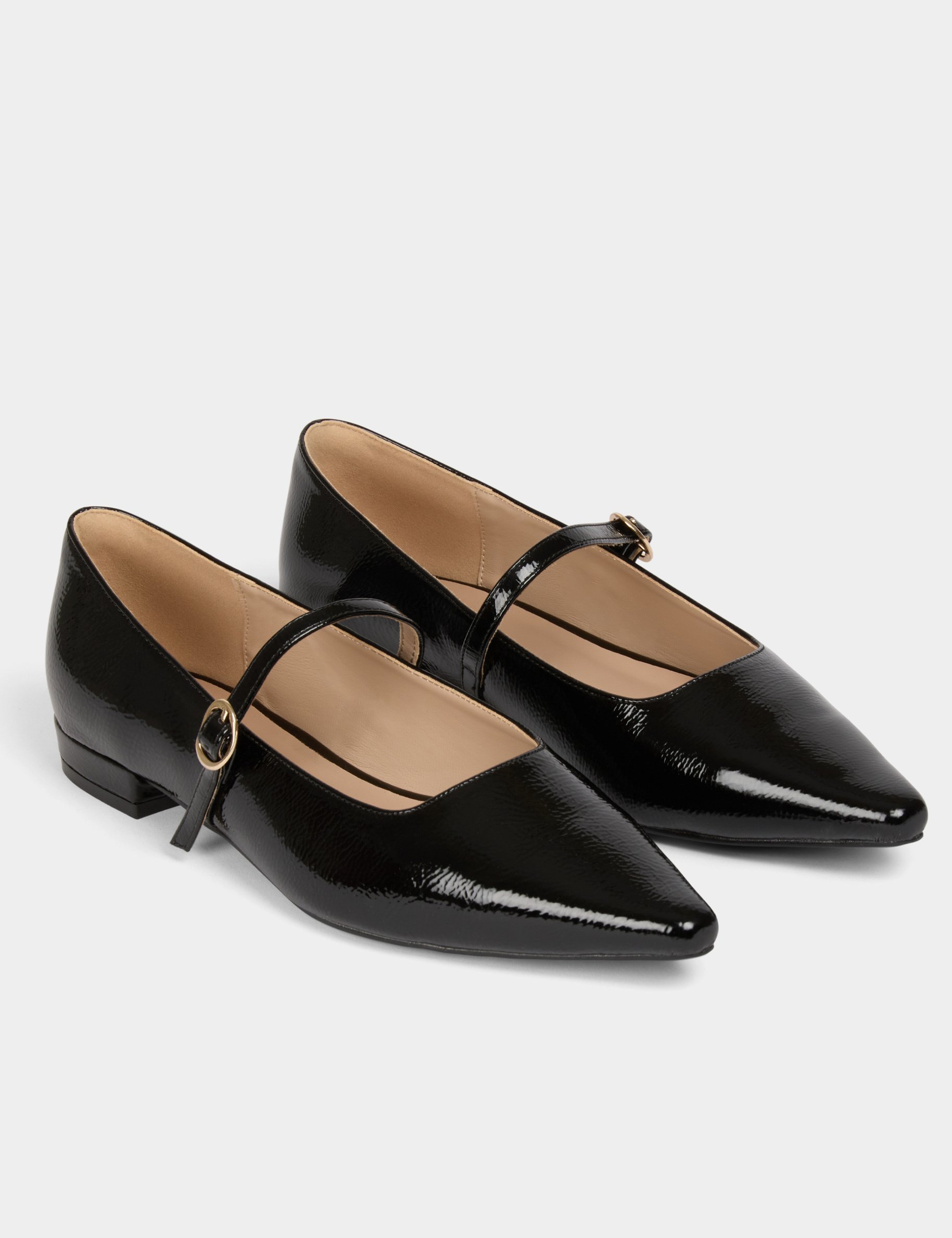 ballerines plates vernies noir femme Ballerines plates vernies noir femme