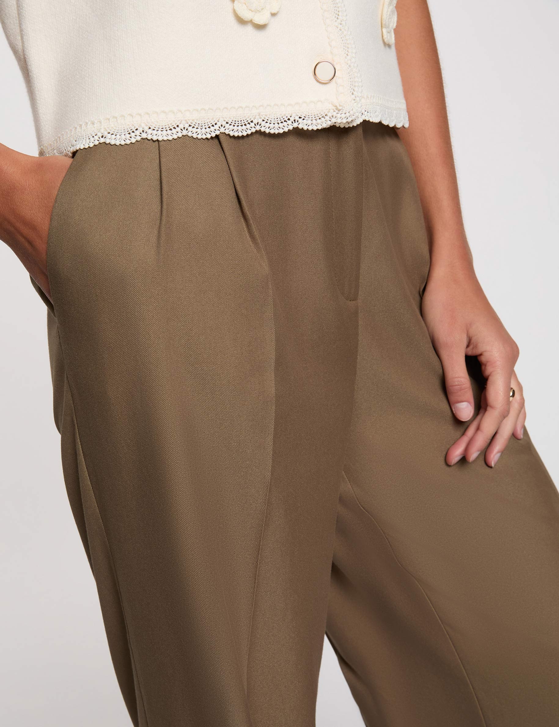 Pantalon Chino Femme Imperial - Taille L - Couleur Kaki - Neuf Avec étiquettes