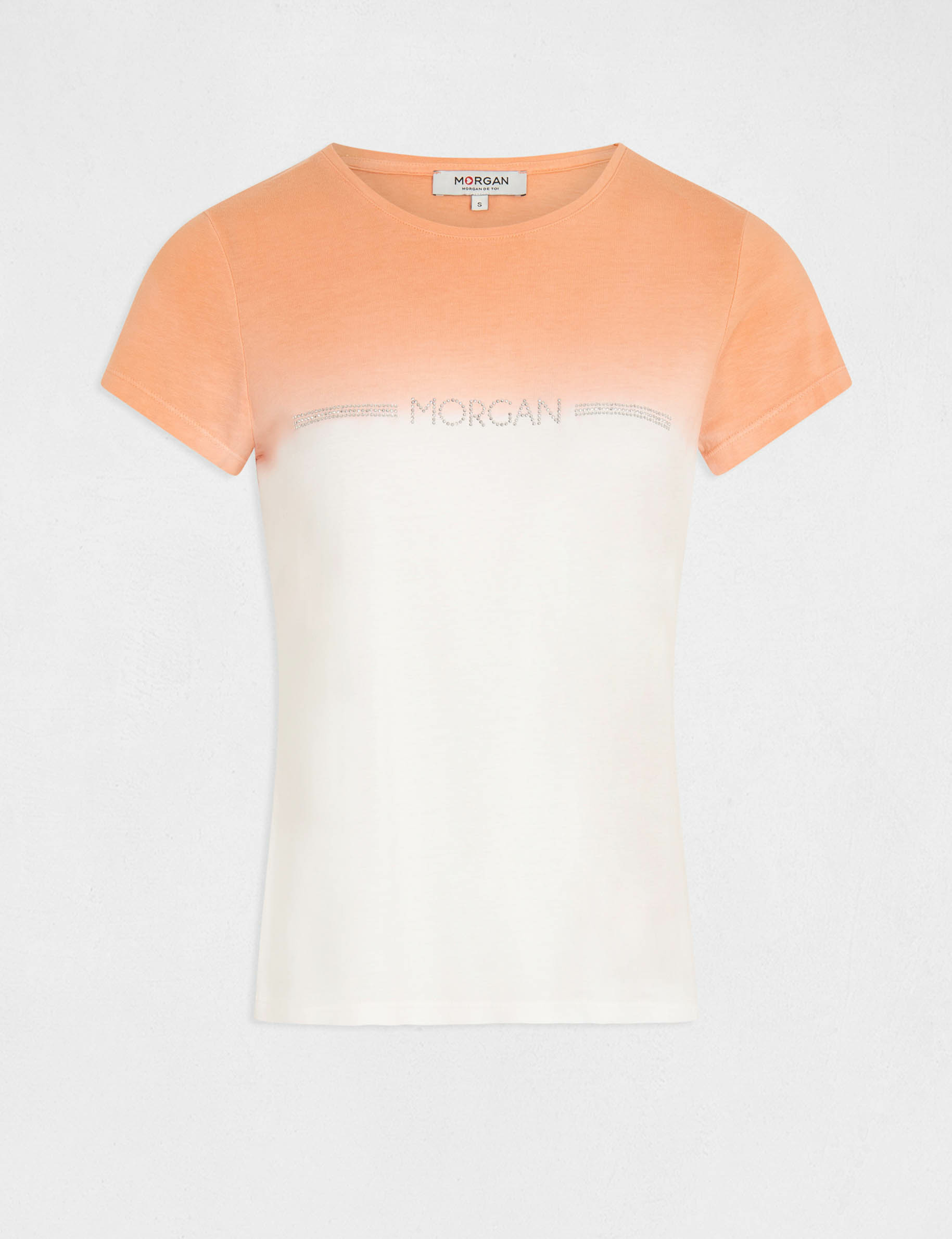 T-shirt manches courtes à inscription multico femme T-shirt manches courtes à inscription multico femme