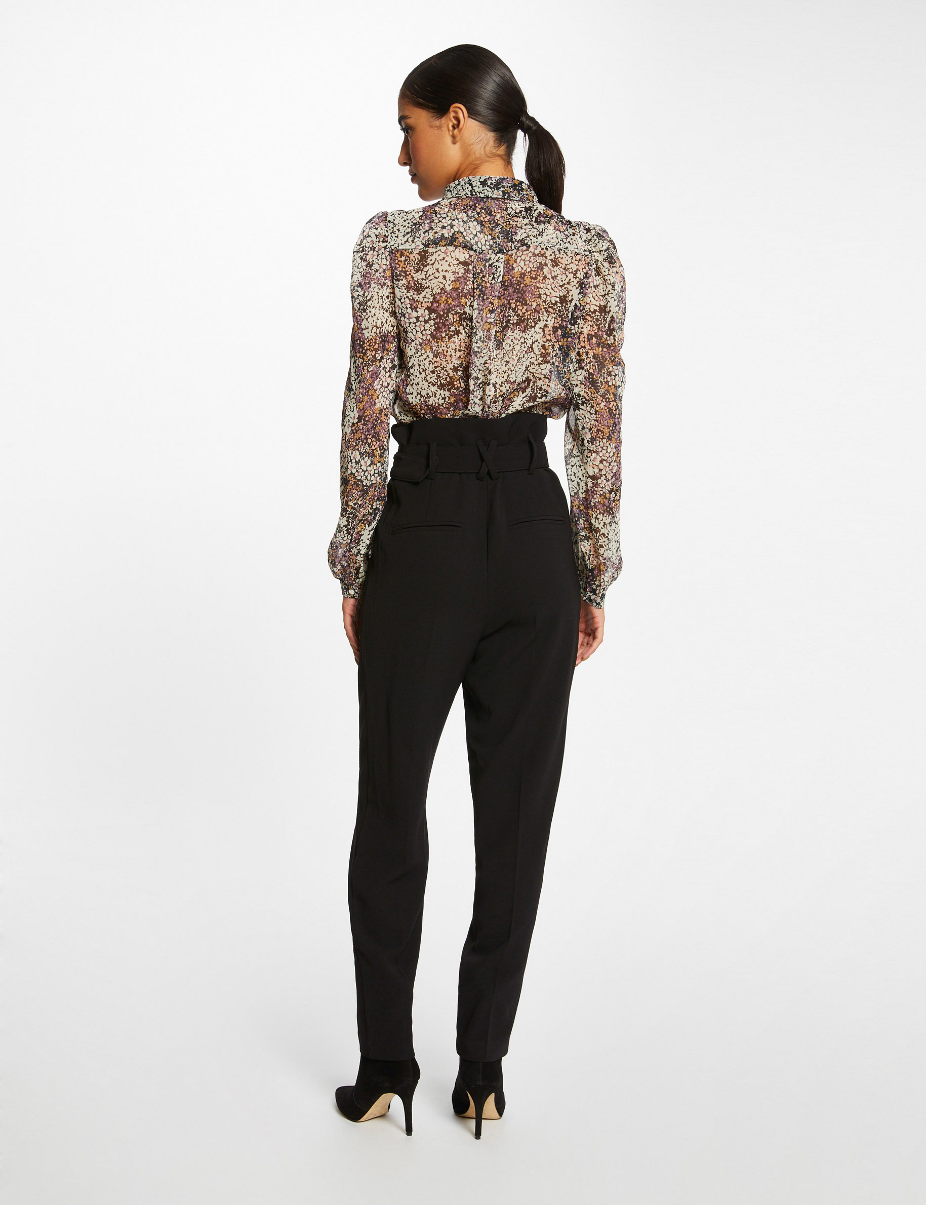 Chemise manches longues imprimé floral multico femme Chemise manches longues imprimé floral multico femme