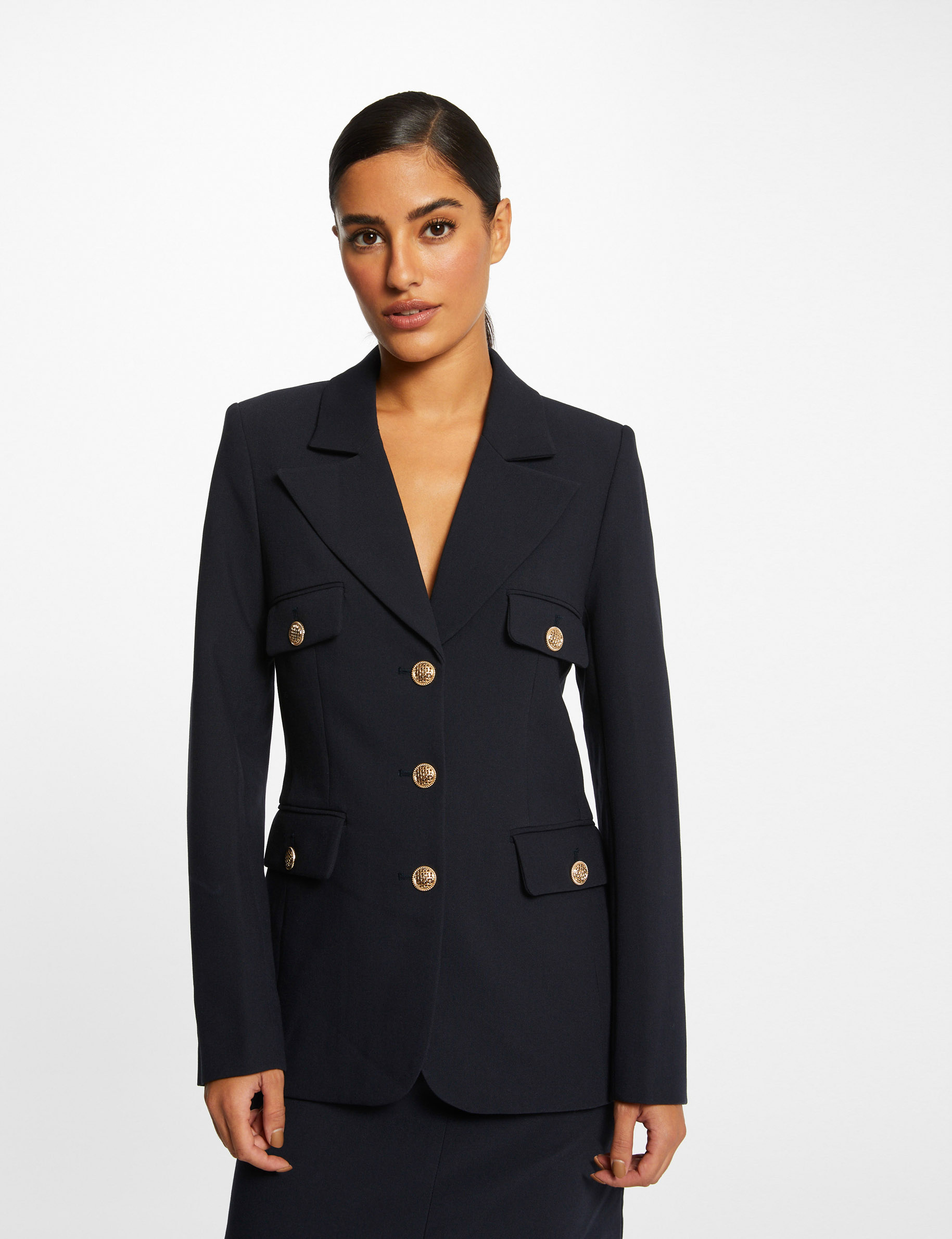 Blazer Long Femme Allegra K - 1 Bouton, Col Revers, Manches Longues, Pour Bureau Et Occasions Formelles