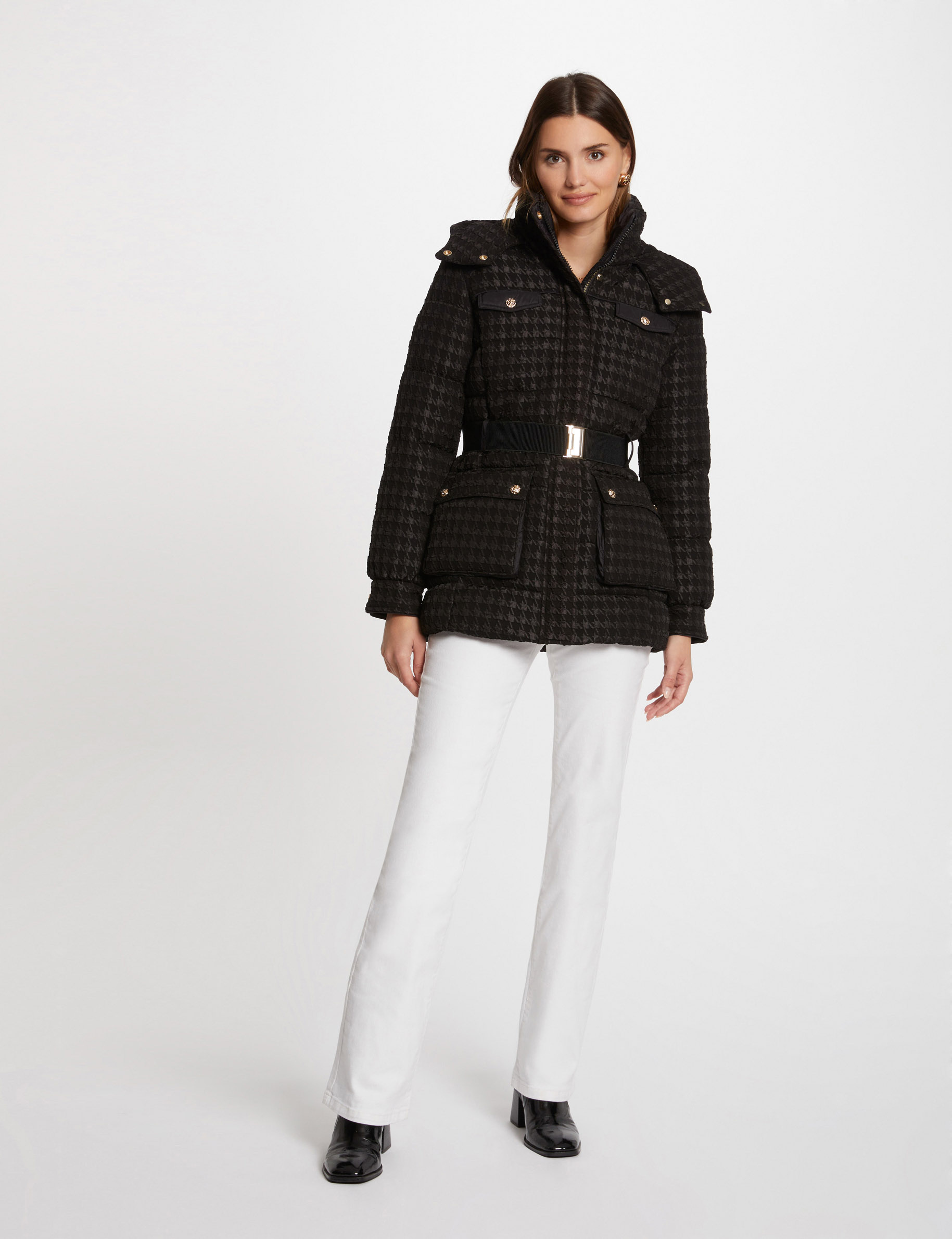 Doudoune Série Limitée Pied De Poule Chevignon Taille XL – Comme Neuve, Occasion