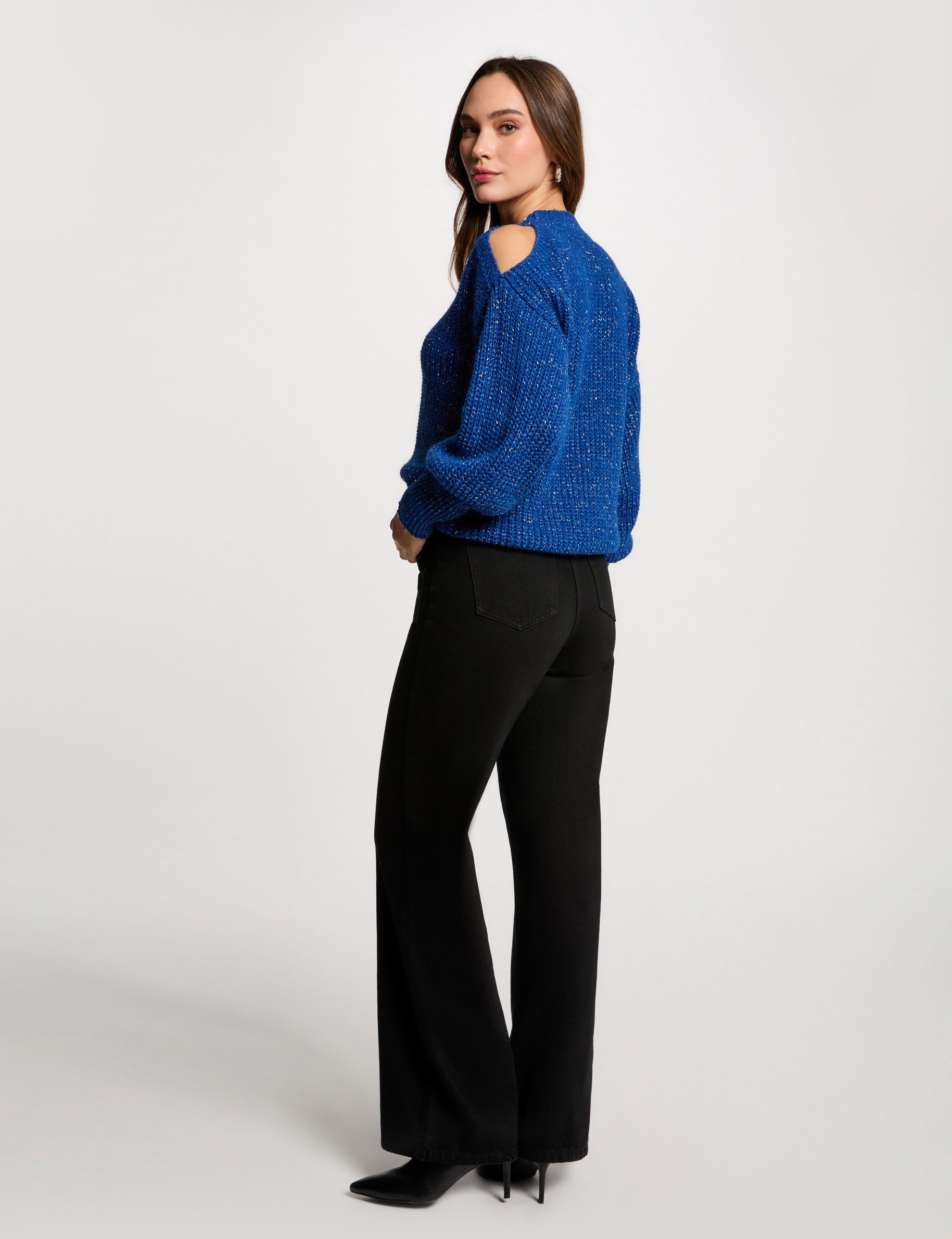 pull manches longues bleu femme Pull manches longues bleu femme