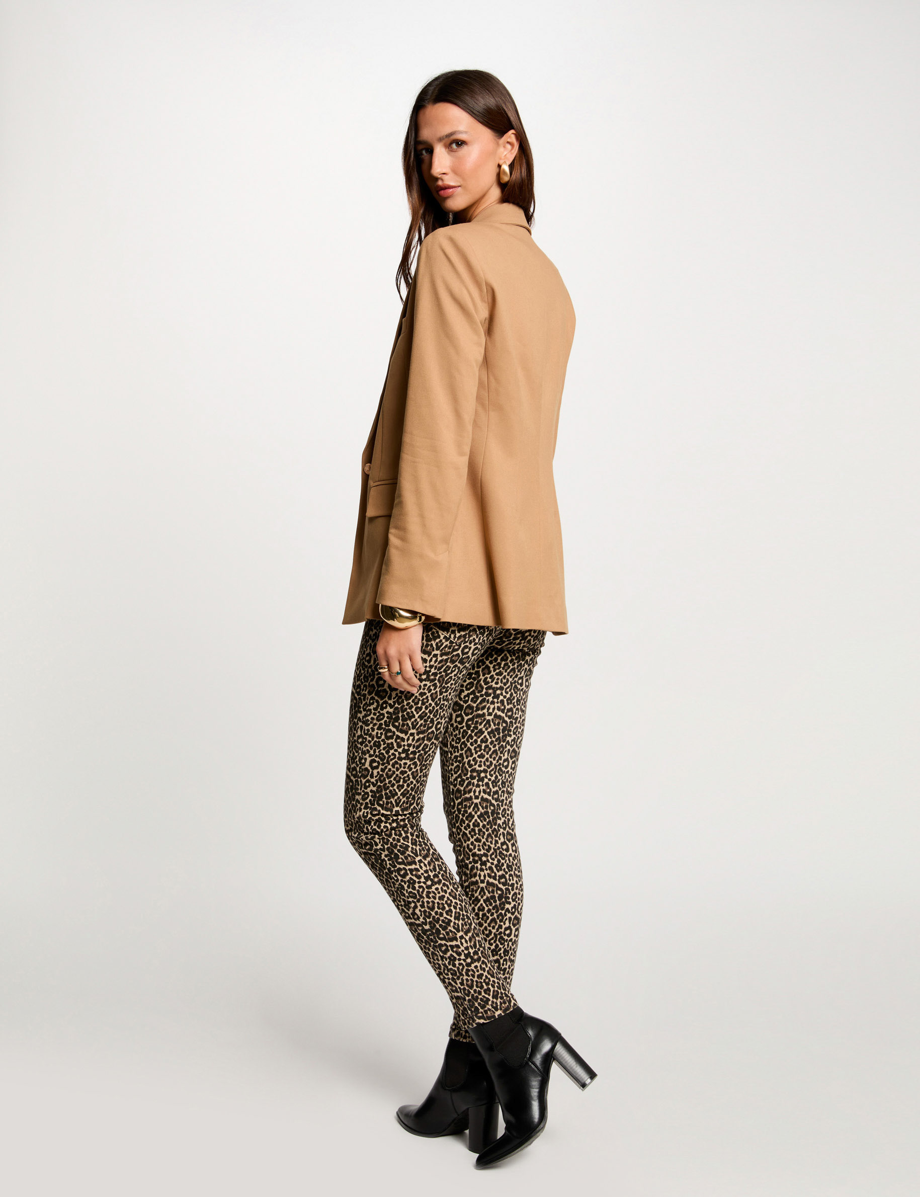 blazer court boutonne camel femme Blazer court boutonné camel femme