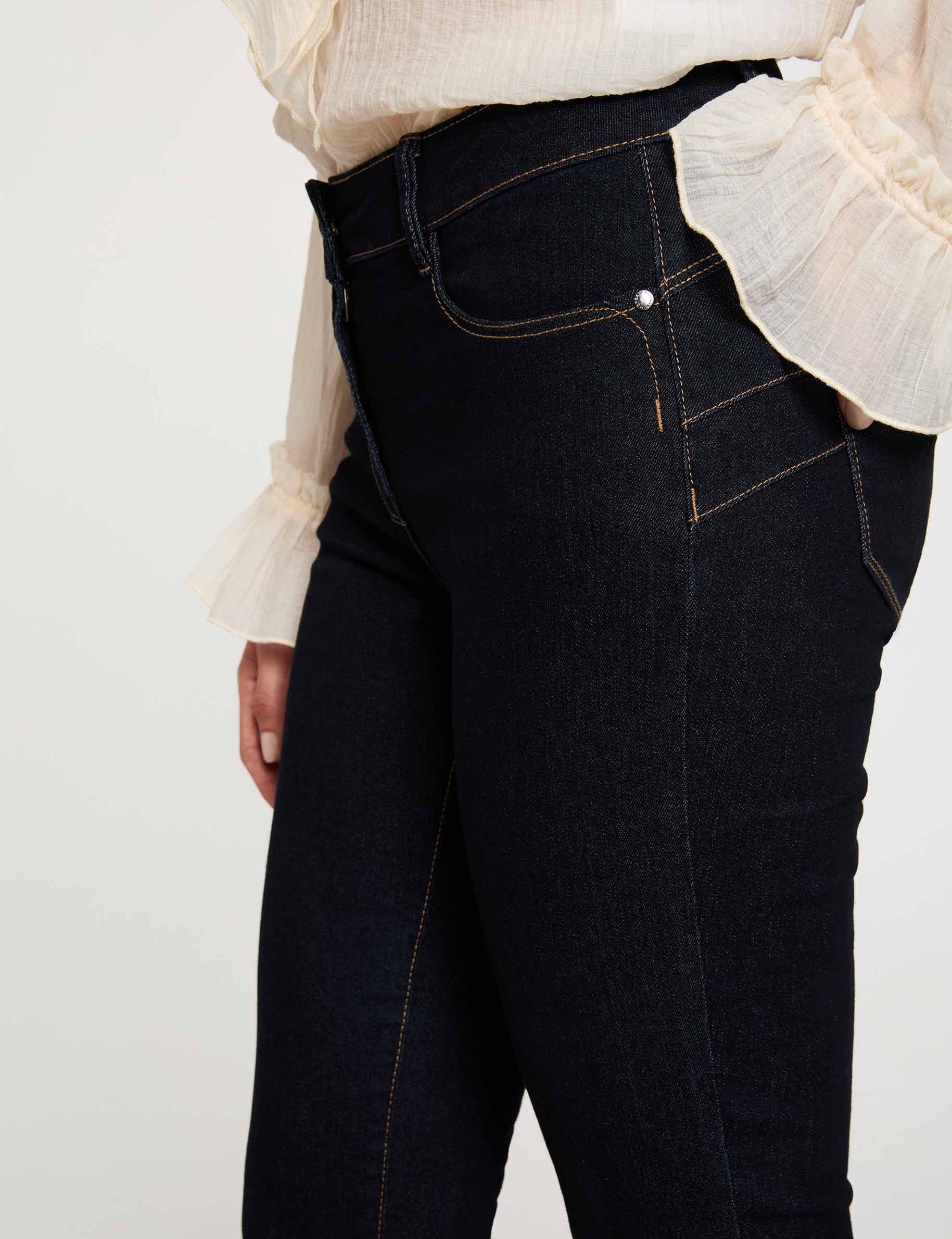 Jean skinny ajust&eacute; bleu femme