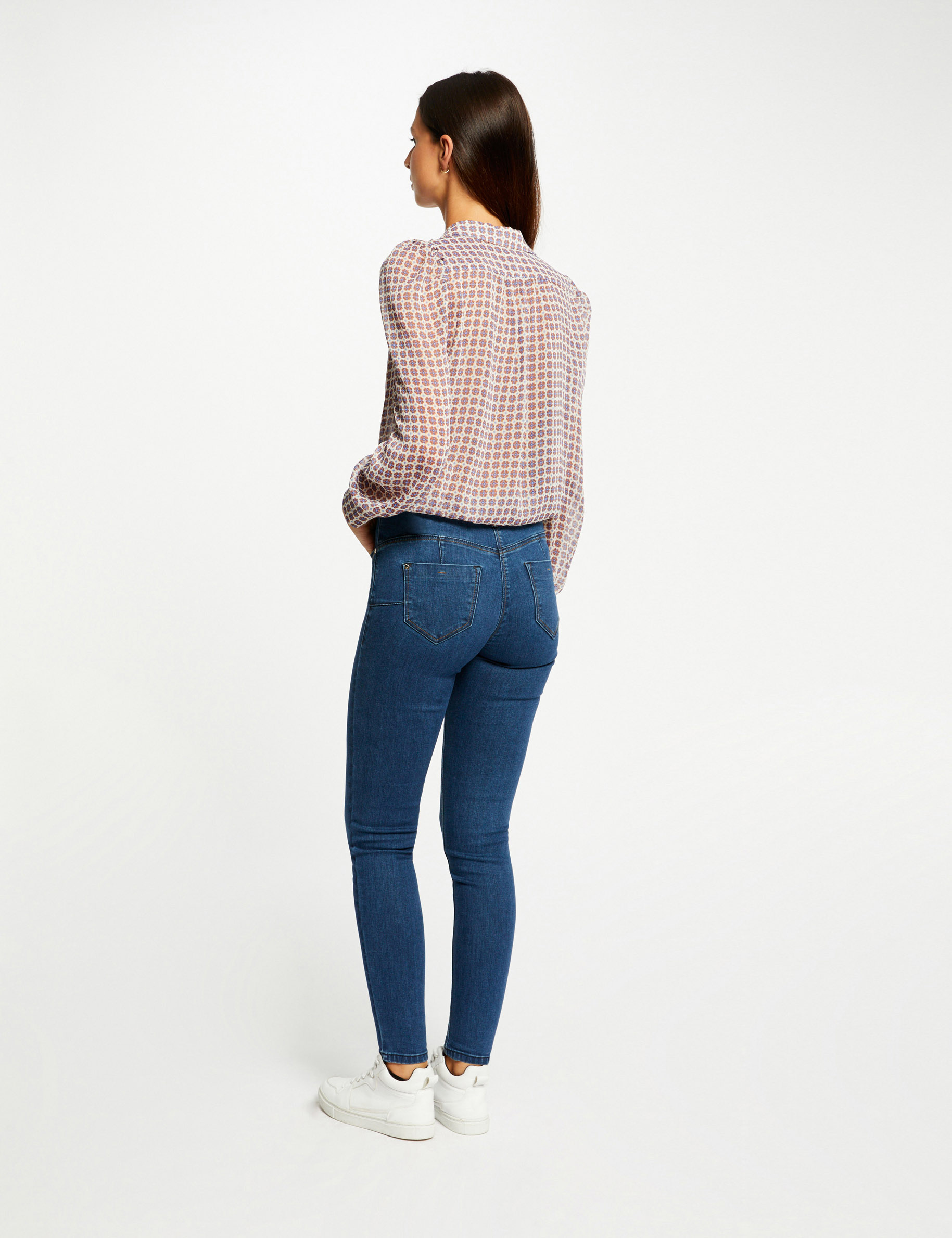 chemise manches longues imprime multico femme Chemise manches longues imprimé multico femme