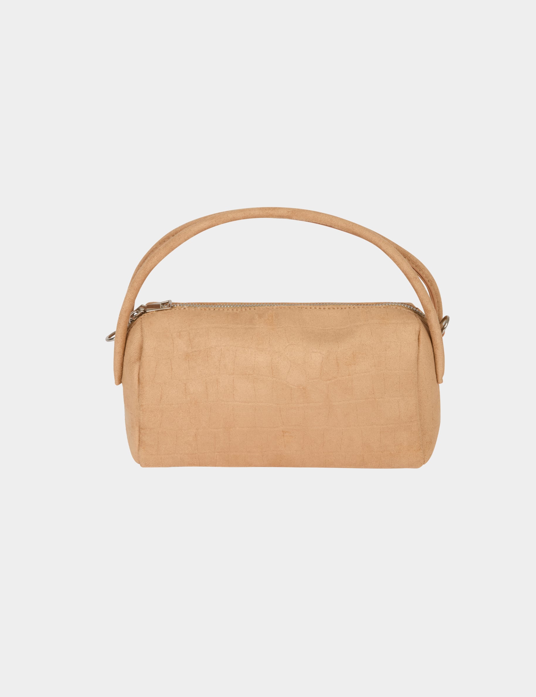 Sac bandouli&egrave;re similicuir beige femme