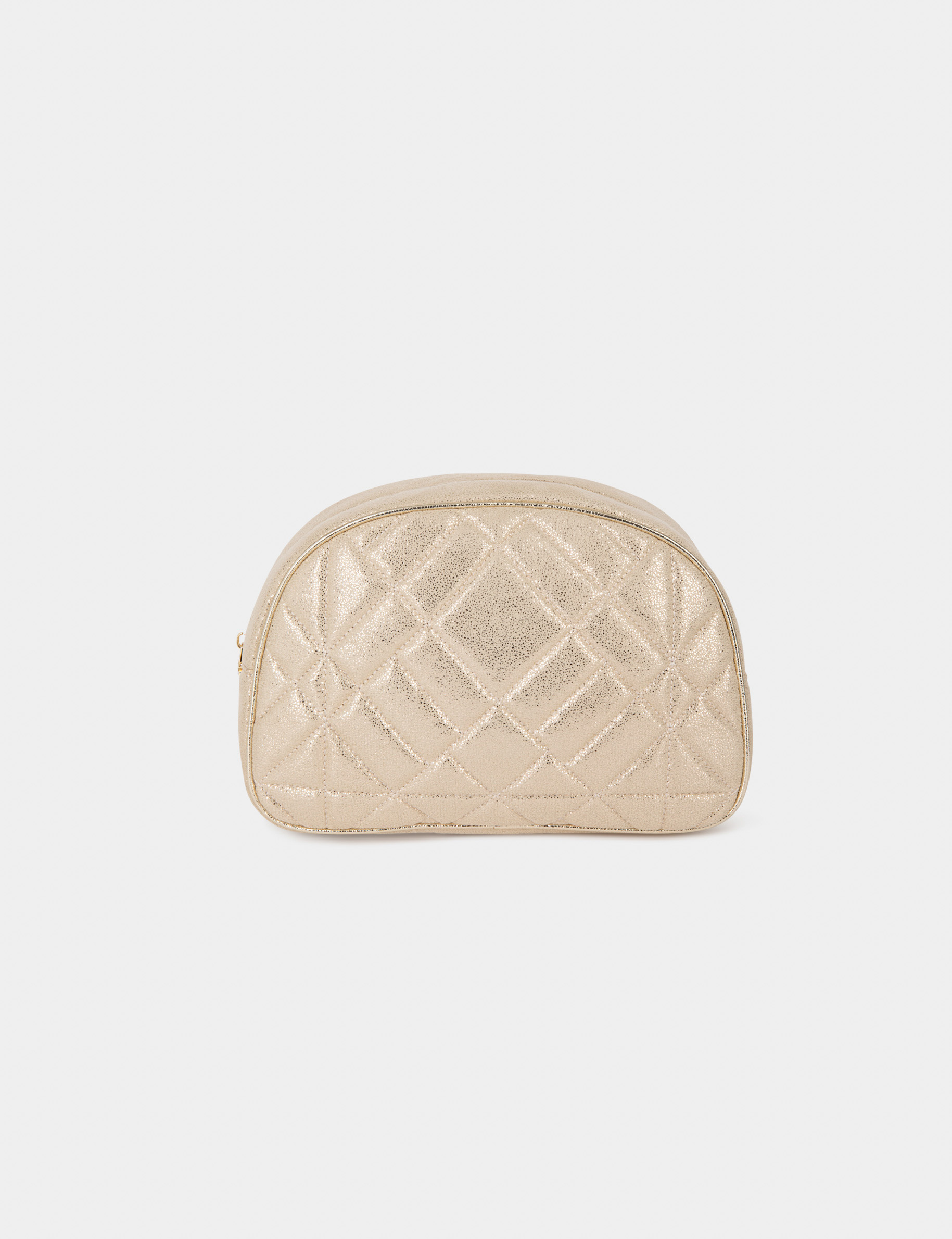 trousse de maquillage matelassee dore femme Trousse de maquillage matelassée dore femme