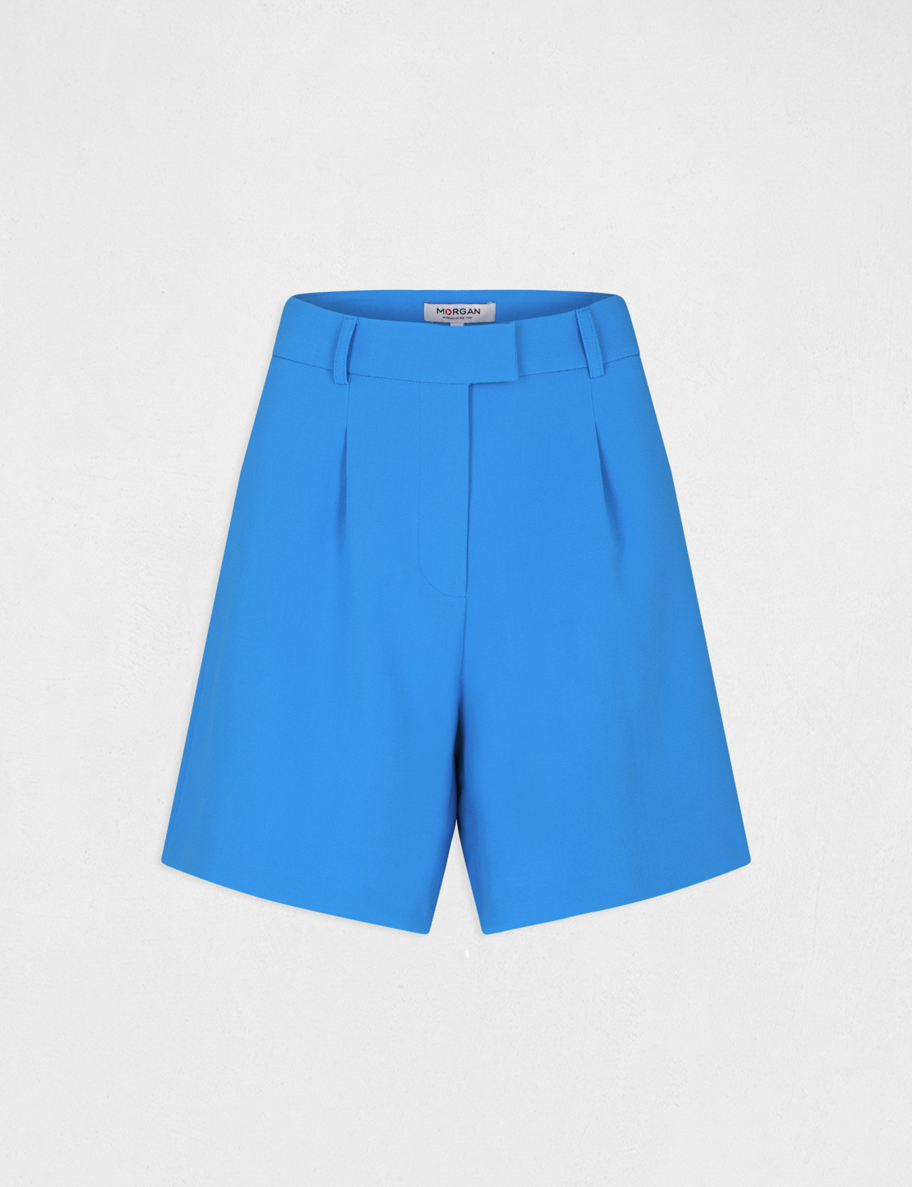 Short city ample taille haute bleu femme Short city ample taille haute bleu femme