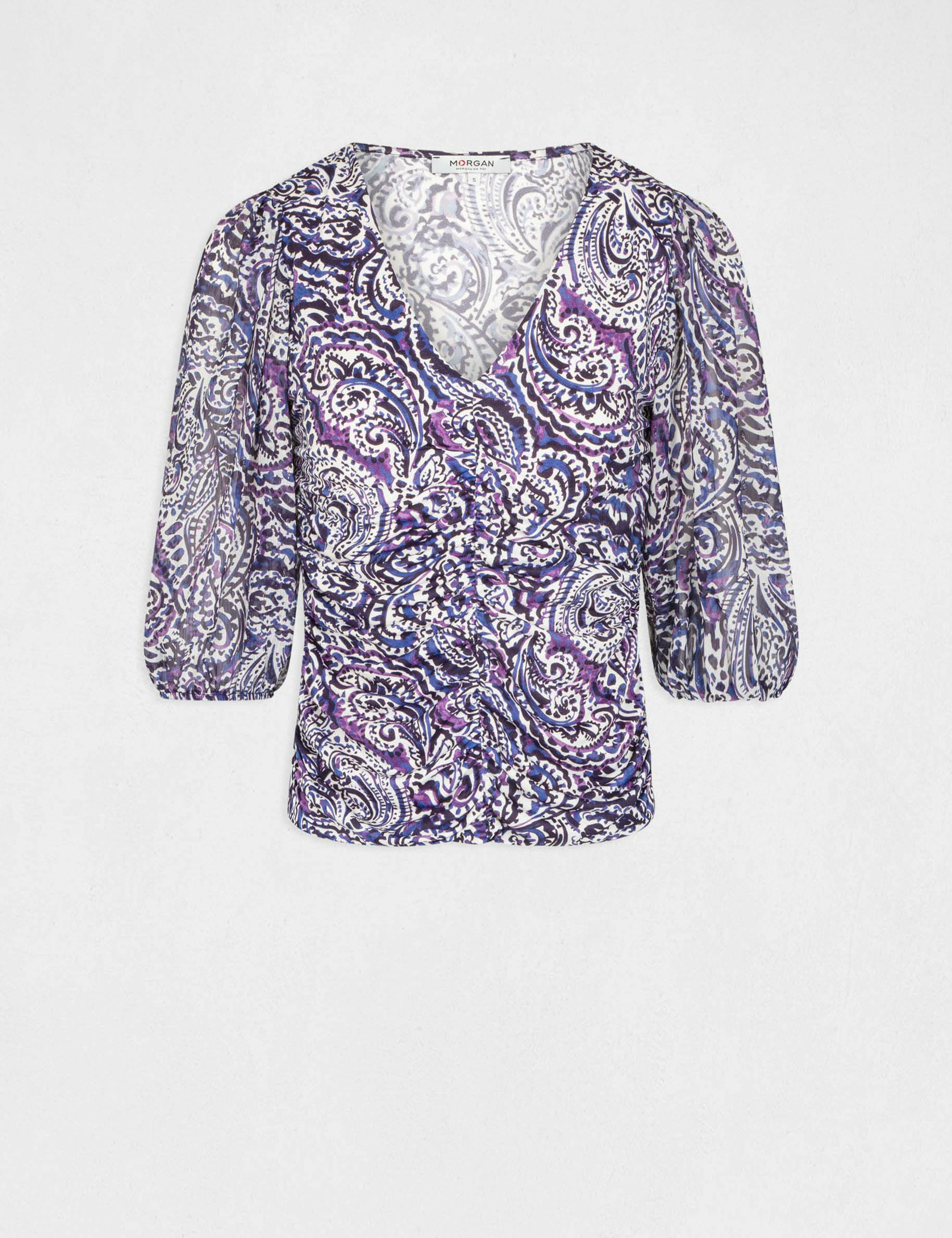 t shirt manches courtes imprime multico femme T-shirt manches courtes imprimé multico femme