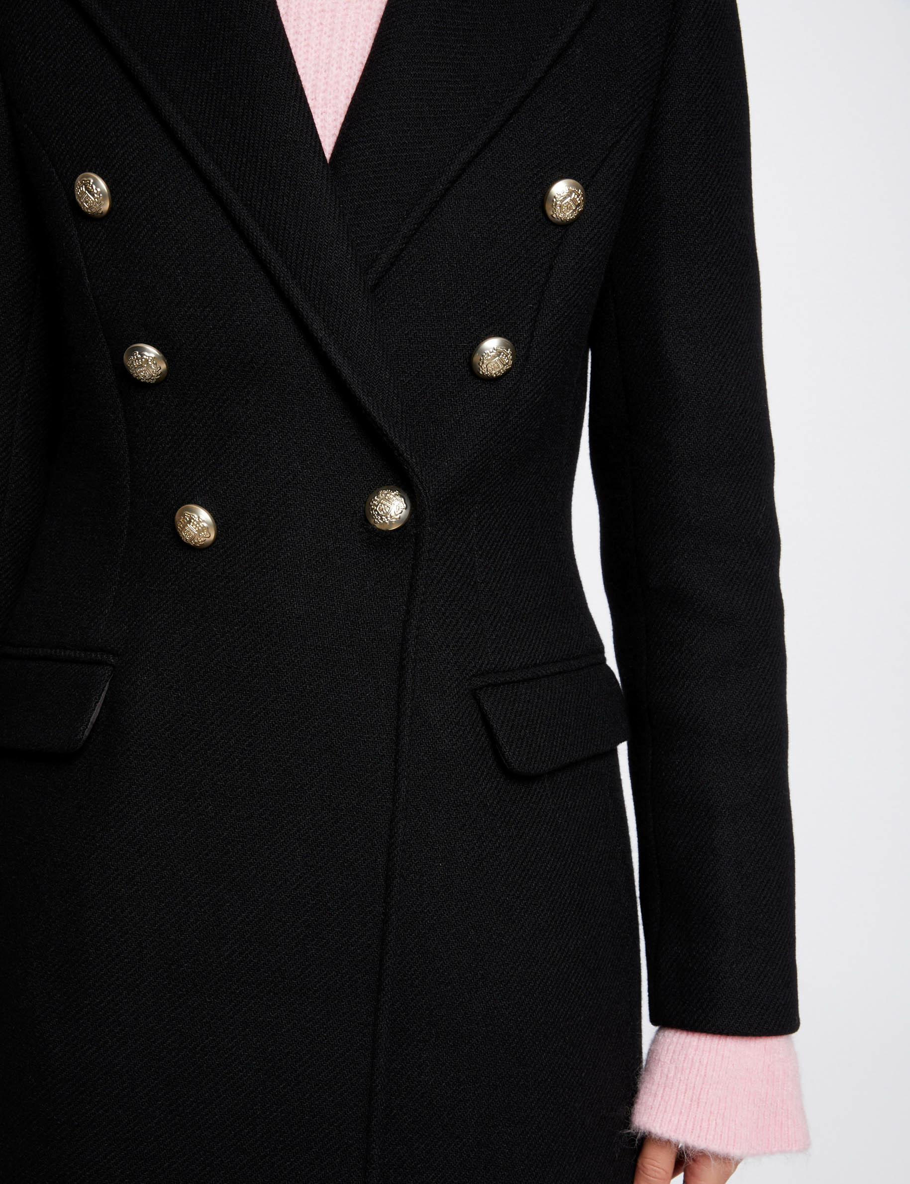 Manteau femme avec bouton