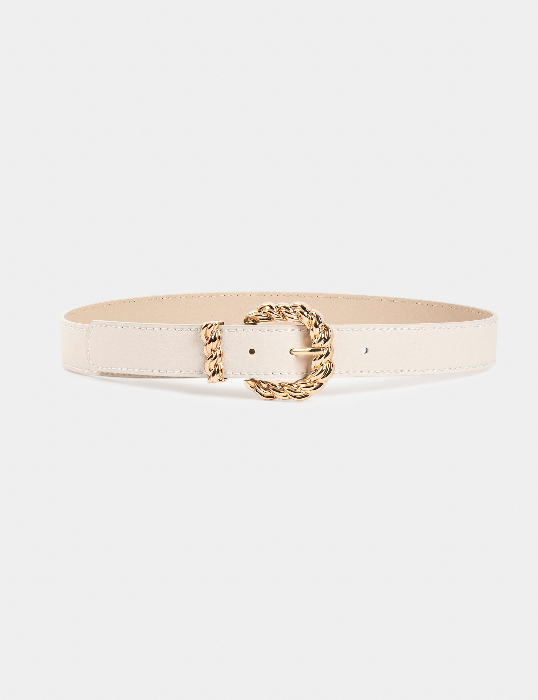 Ceinture avec boucle torsade ivoire femme Ceinture avec boucle torsade ivoire femme