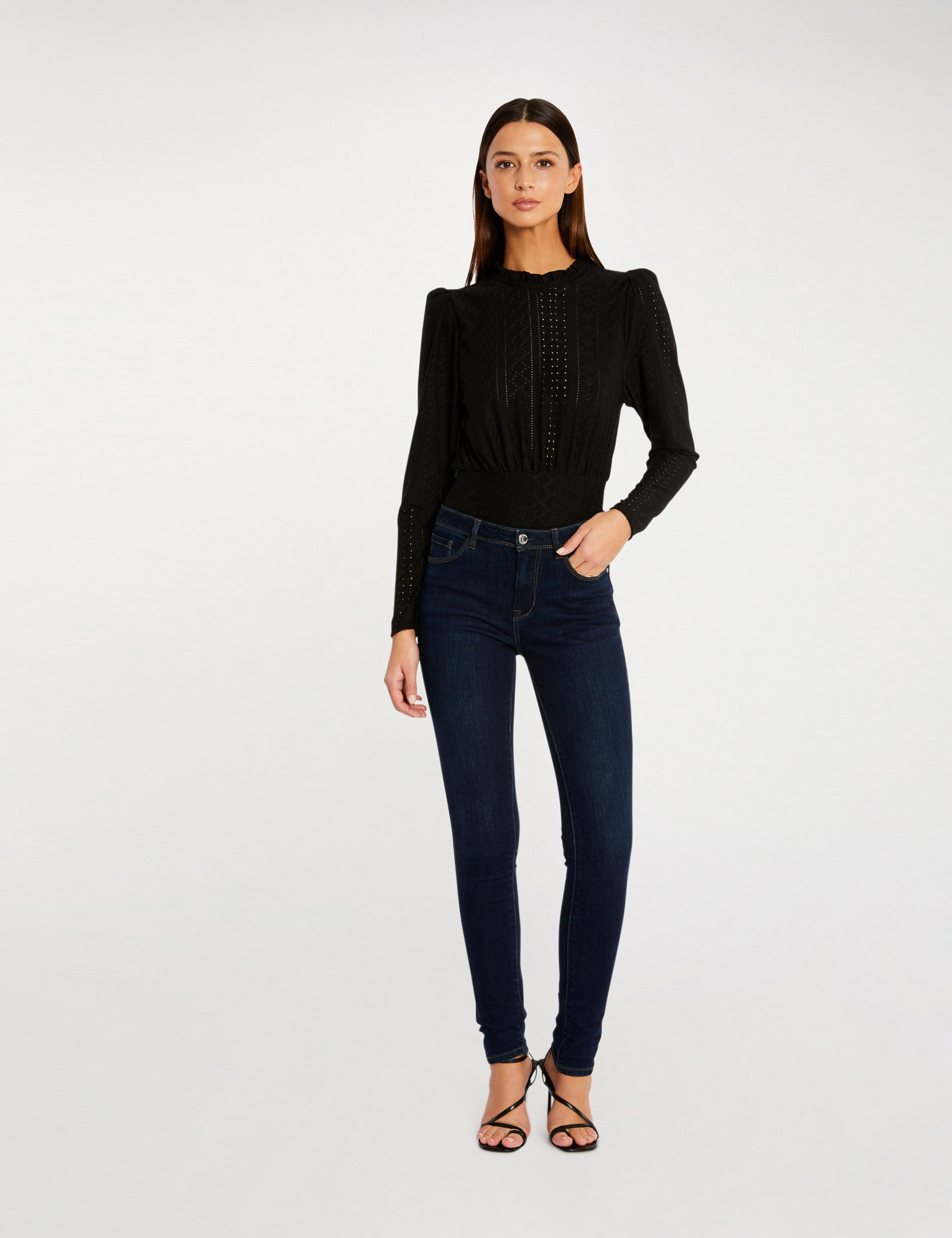 T-shirt à manches longues noir femme T-shirt à manches longues noir femme