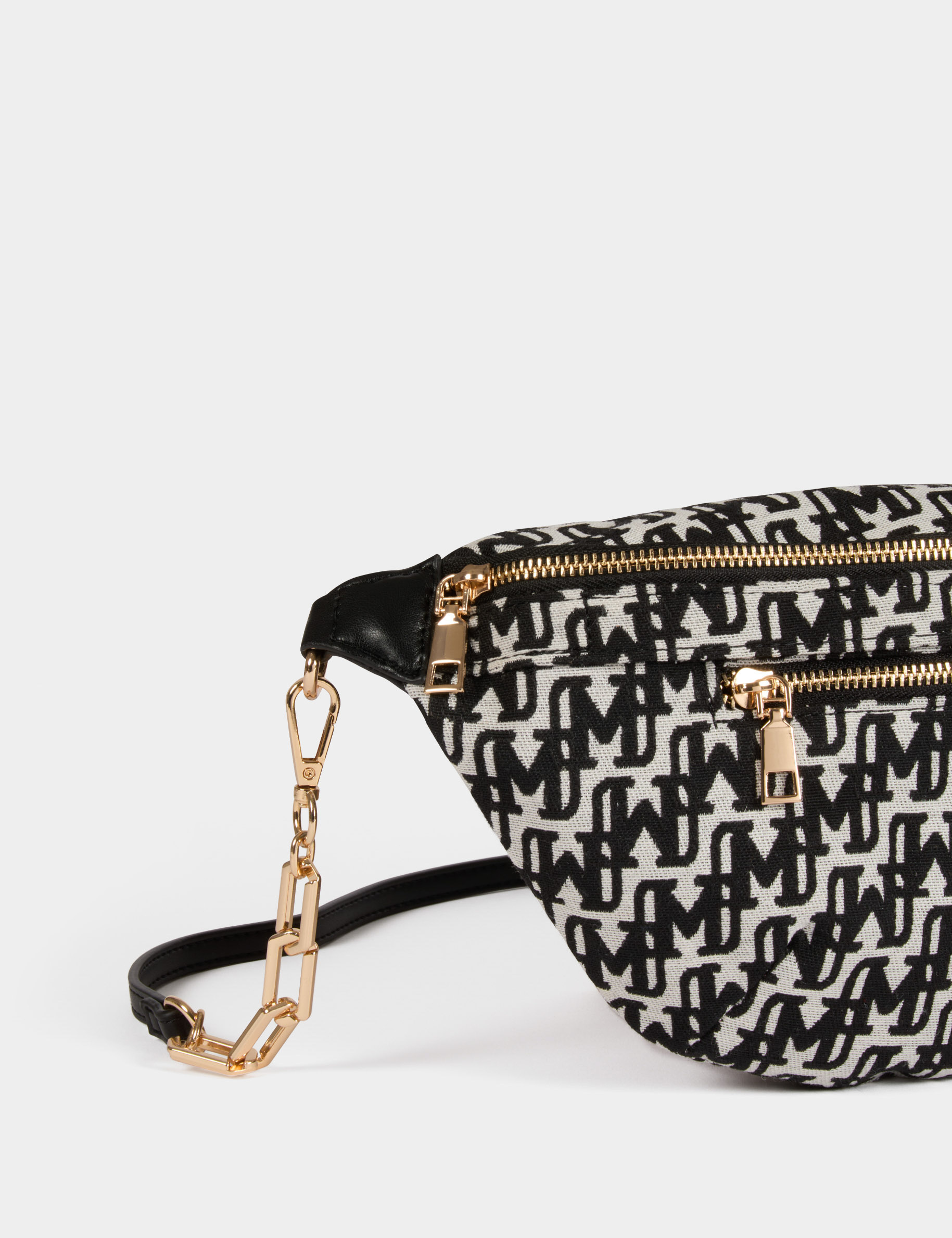 Sac banane monogramm&eacute; noir femme
