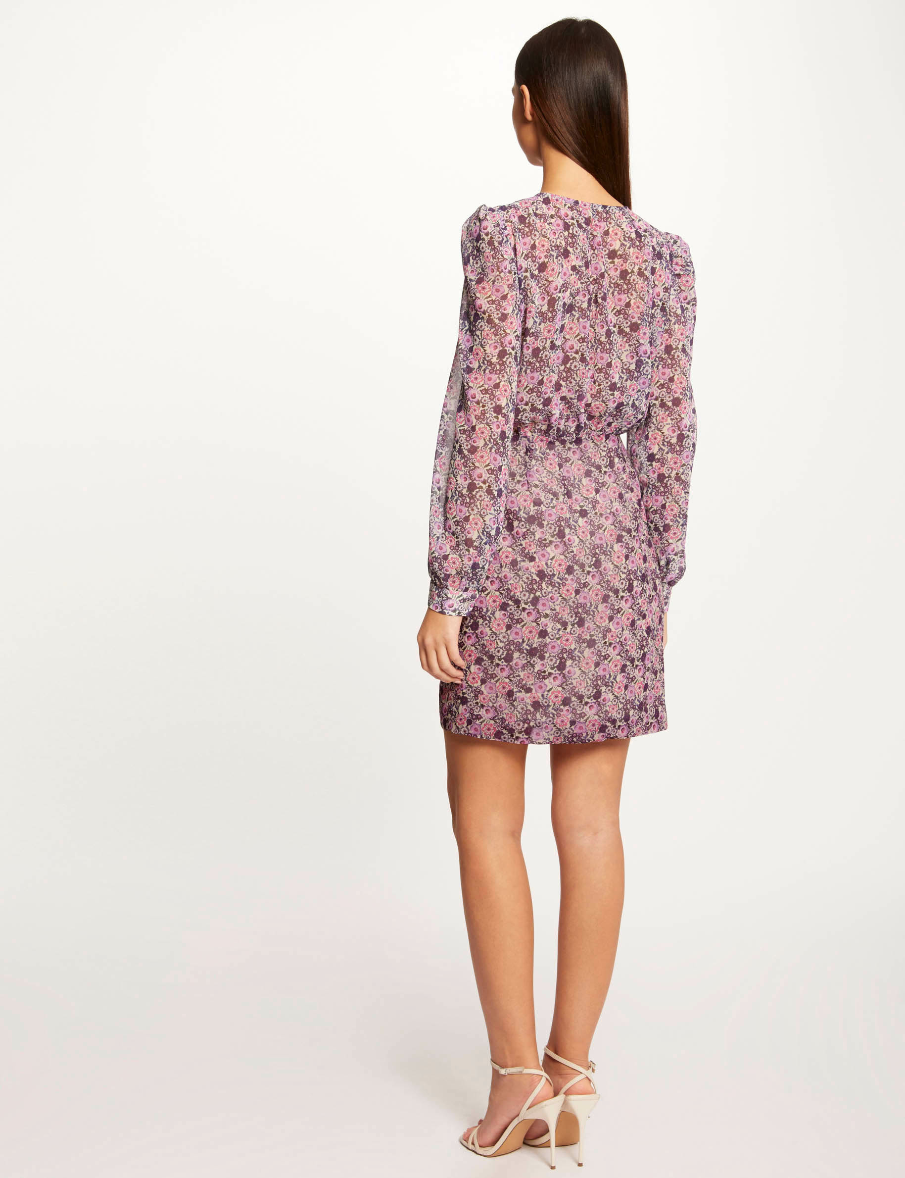 Robe portefeuille imprimé floral multico femme Robe portefeuille imprimé floral multico femme